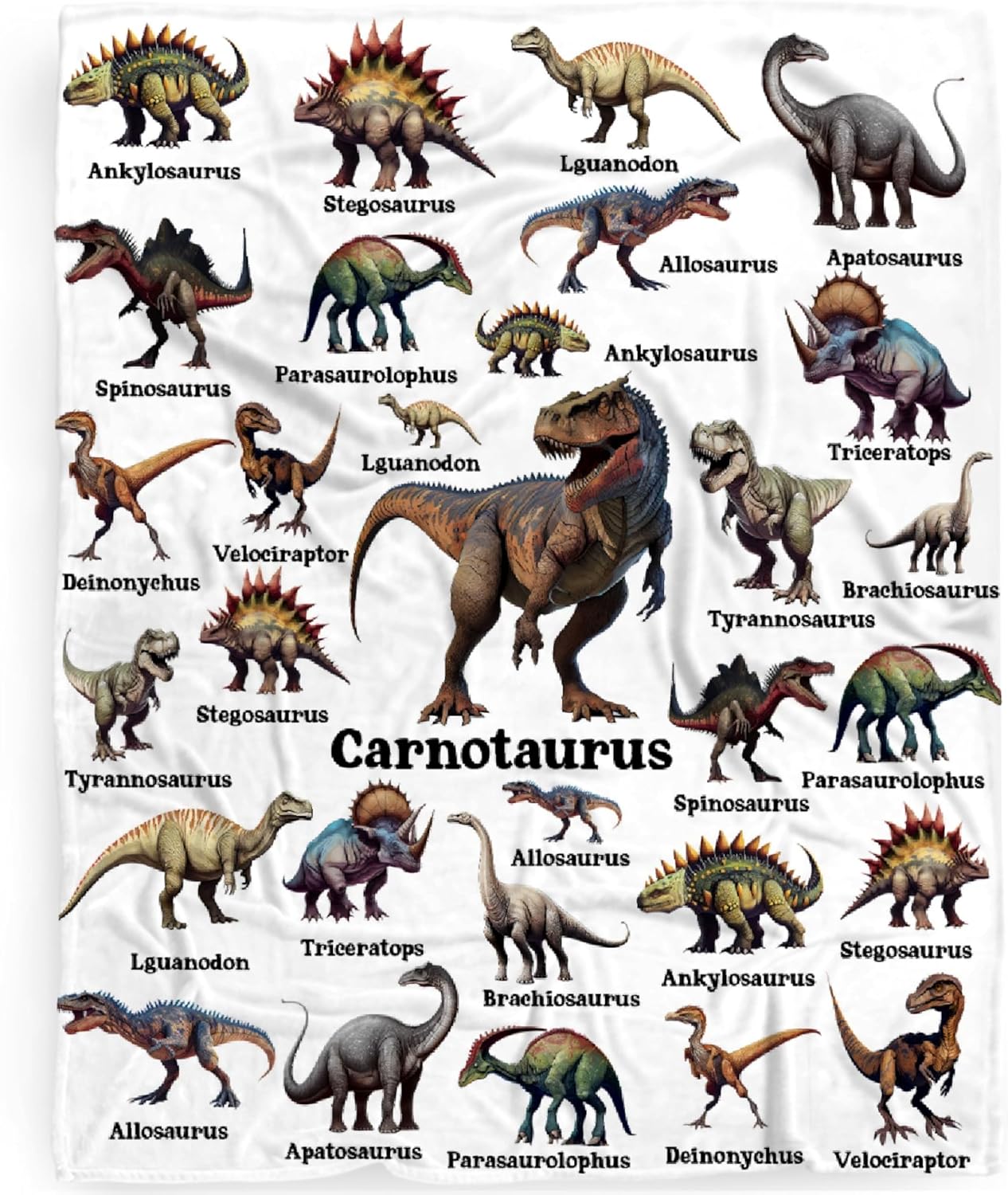Dinosaur Blanket Gift for Boys, Jurassic Dino Dinosaurs Throw Blanket Gifts for Teens Girls Animal Wild Decor Plush Soft Lightweight Flannel Fleece Dinosaurs Blankets for Sofa Bed Chair 60x50In