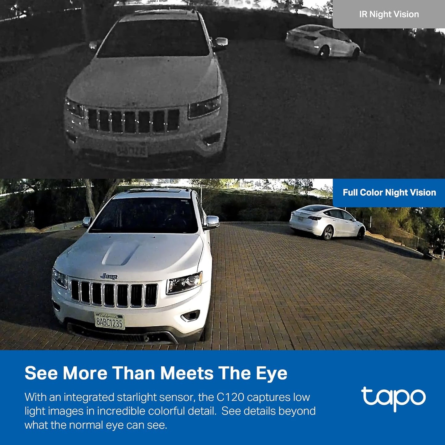 Tapo 2K+ Indoor/Outdoor Wired Security Camera - 2024 PCMag Editors' Choice, Person/Pet/Vehicle Detection, Baby Monitoring, Color Night Vision, Subscription-Free Local Storage or Optional Cloud, C120