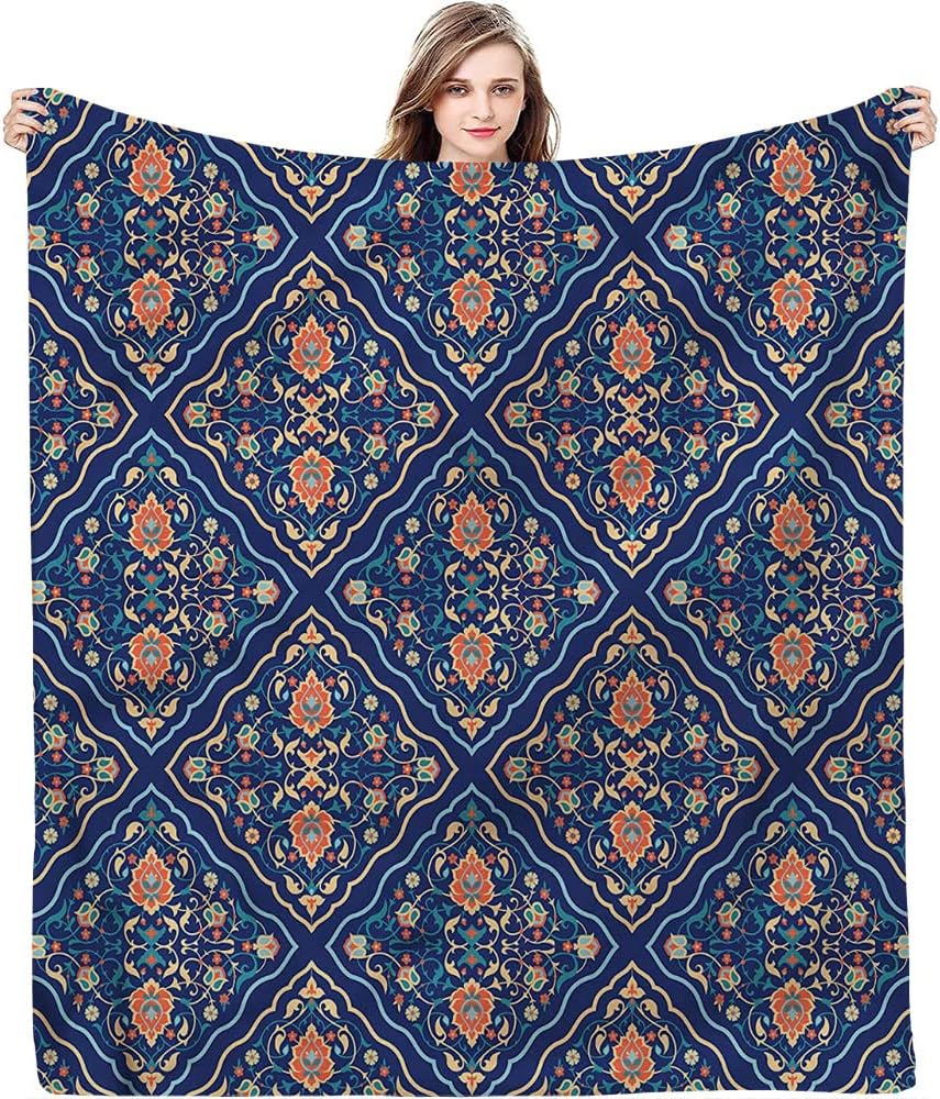Gifts Blanket, Architectural Ornaments, Keep WarmTraditional Soft and Cozy Throw Blankets, 60 x 80inches, Living Room, Multicolor