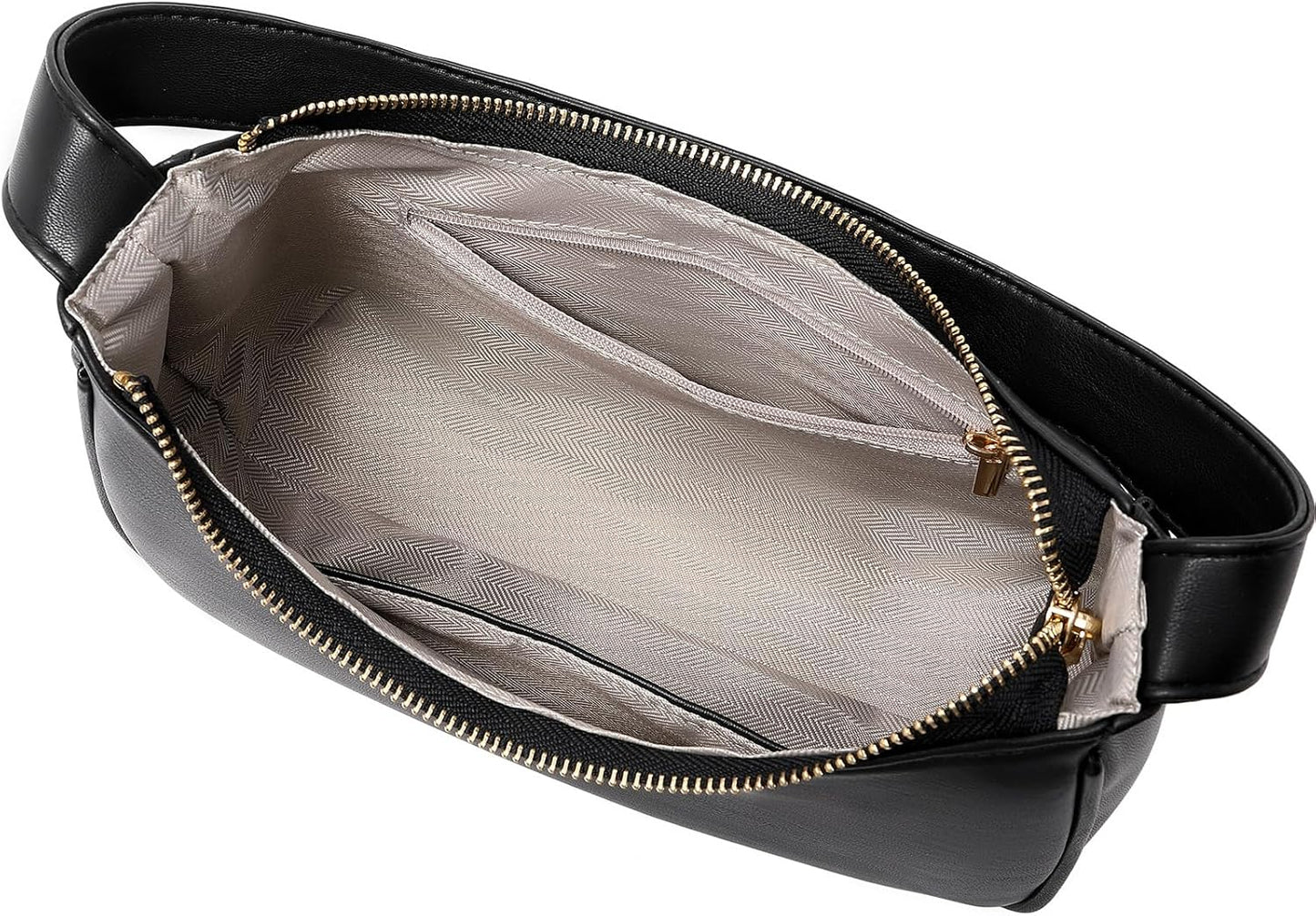 Shoulder Bags for Women, Cute Hobo Tote Handbag Mini Clutch Purse with Zipper Closure