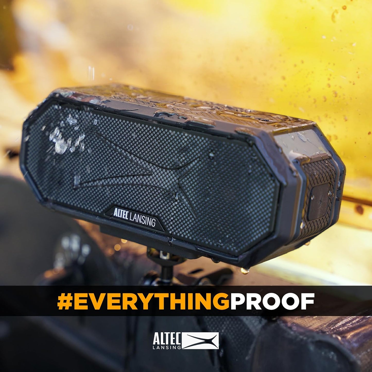 Altec Lansing - Portable Bluetooth Speaker HYDRABLAST 2.0, Waterproof IP67, 20W Output Power, Magnetic Bluetooth Speaker (Raiders)