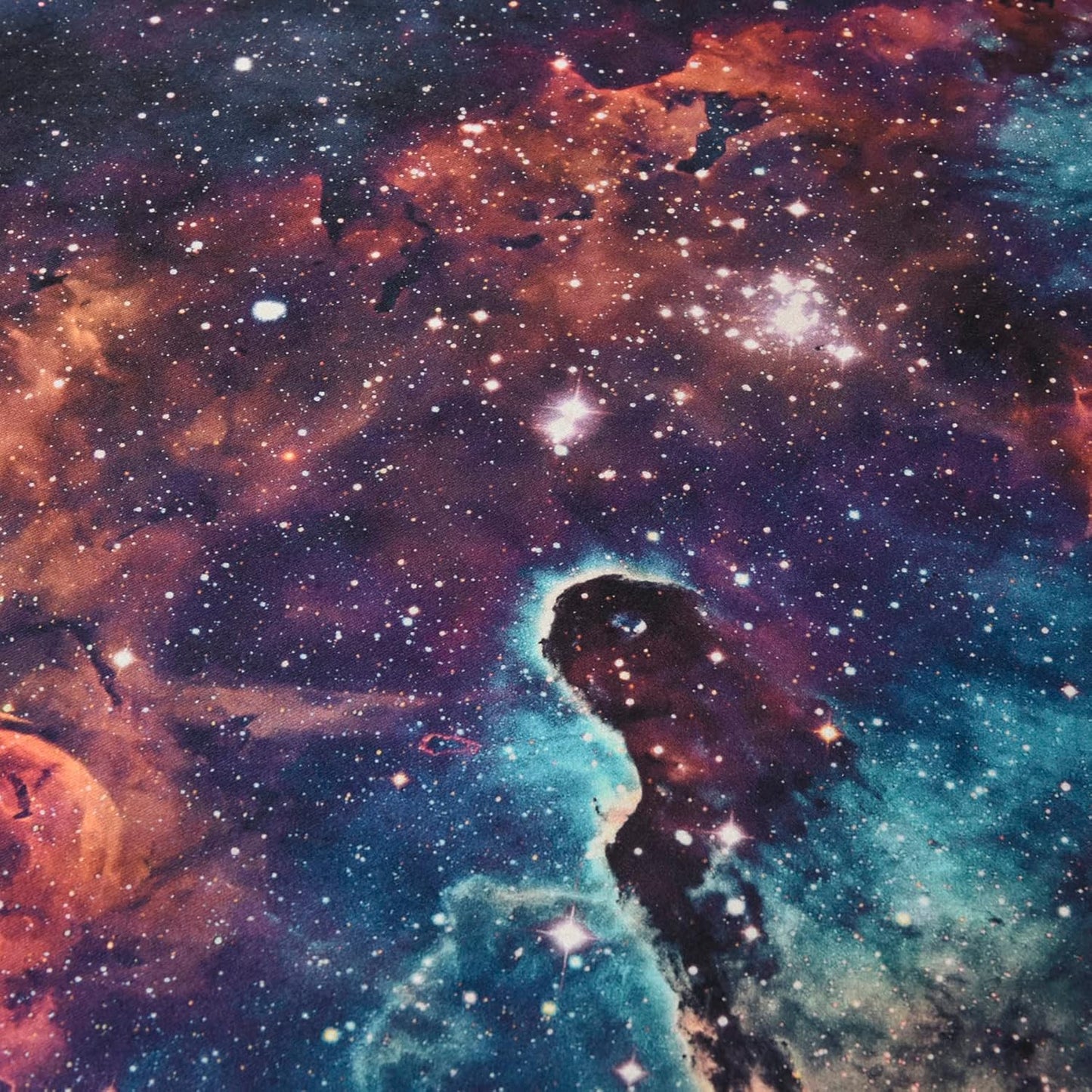 Fancytan Galaxy Rug, Universe Space Nebula Star Starry Night Moon Cloud Round Rugs Large for Living Room, Space Themed Bedroom Decor, Universe 4'11" (Round)