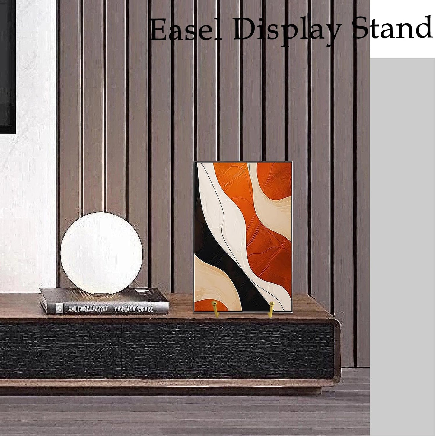Plate display stand 3 Inch Gold 3‘’ & plate display holder4‘’ 4 Inch Black Metal Plated Kitchen Book Holder/Stand, Wire Metal Easel, Small Photo Stands for Table, Display for Picture Frames, Plaques, & Plates