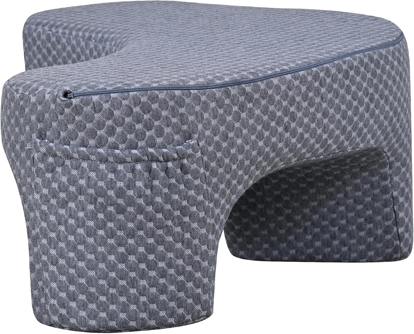 Reading Pillow with 2 Side Pockets,Arm Rest Pillow for Loptop,Memory Foam Reading Pillows for Gaming,Working, Crocheting,Removable and Washable Cover,Unique 3-Leg Design for Enhanced Stability