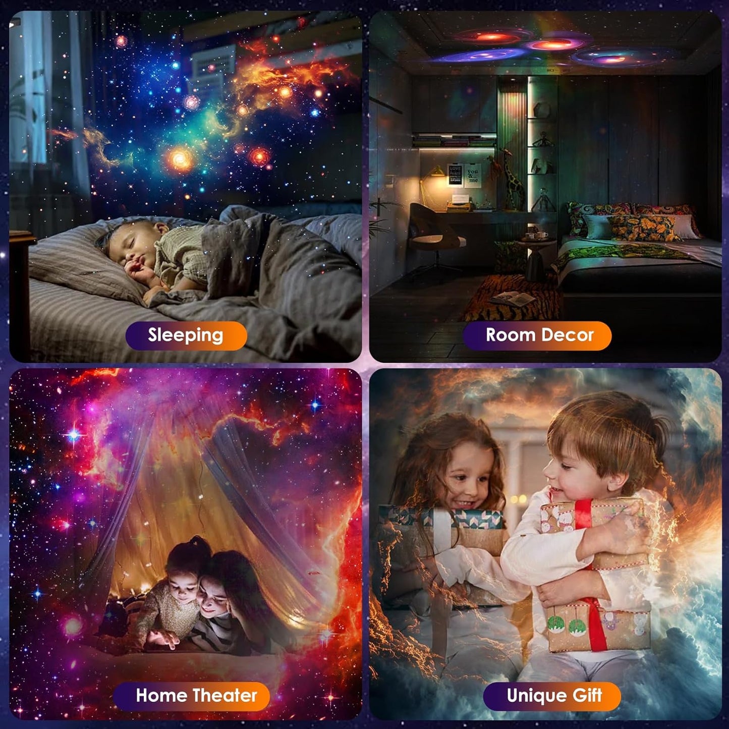 Galaxy Projector Pro for Bedroom,13 in 1 Planetarium Star Projector Light,Ceiling Night Light Milky Way Mood Lighting with Timer,360° Rotating,LED Space Galaxy Lamp Bedroom Room Decor for Adults Kids