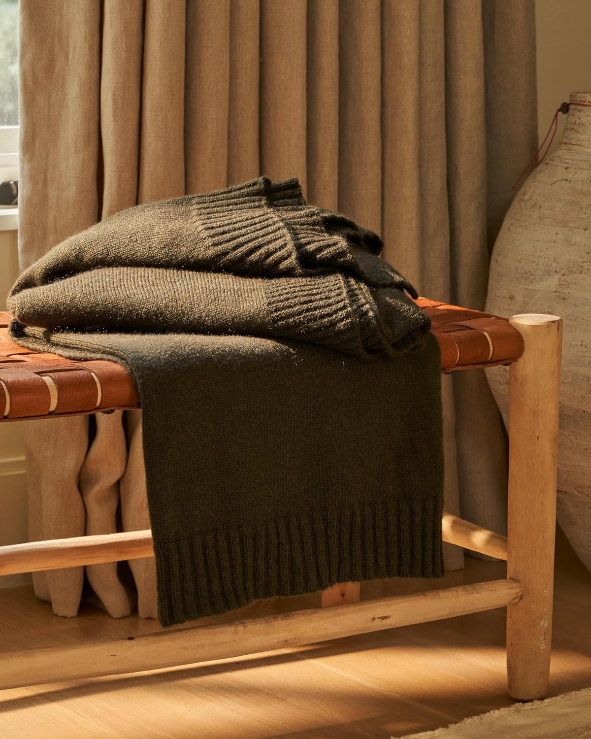 UnHide Classic Knit Blanket - 60" x 80" Ultra-Soft & Lightweight Oversized Knit Throw - Versatile Cozy & Breathable Bedroom, Living Room Blanket - Night Owl