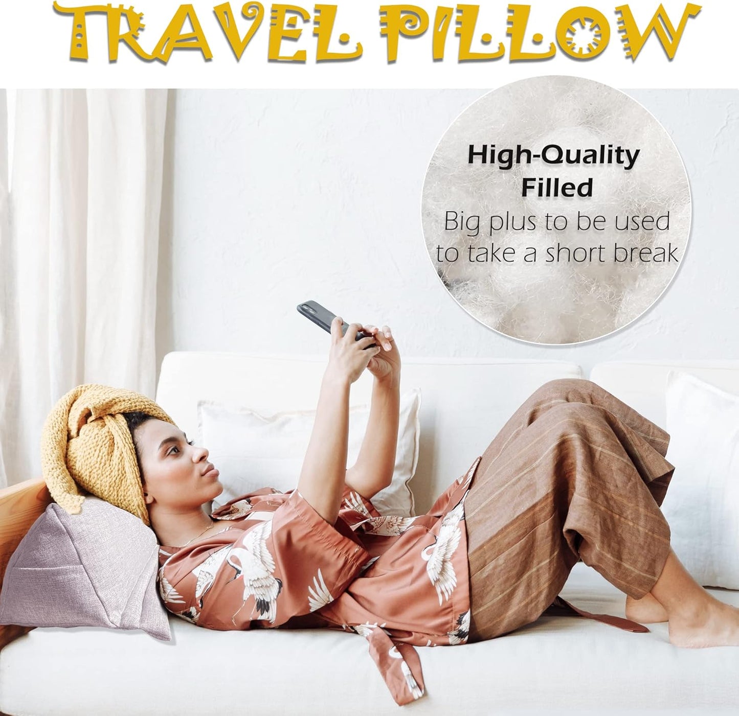 Book Pillow for Reading in Bed, Soft Holder for Lap Reader Accessories Ipads/Tablet Stand for Bedside Kitchen Desk for Hands Free, Portable Travel Pillow Cushion, Mauve Shadows
