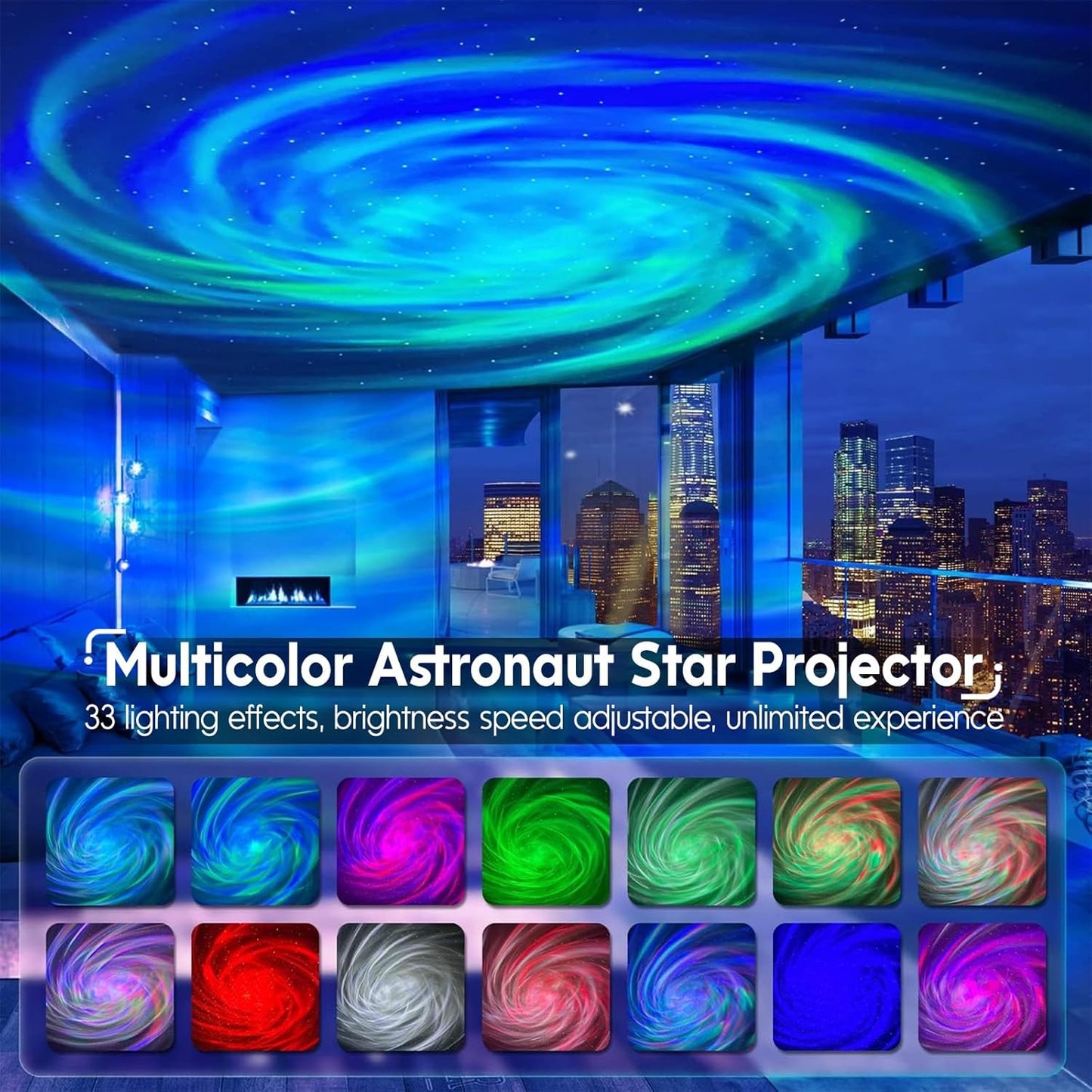 Rossetta Astronaut Galaxy Projector, Star Lights for Bedroom, Night Light Projectors with Timer and Remote, Kids Adults Room Decor Aesthetic, Gifts for Christmas, Birthdays