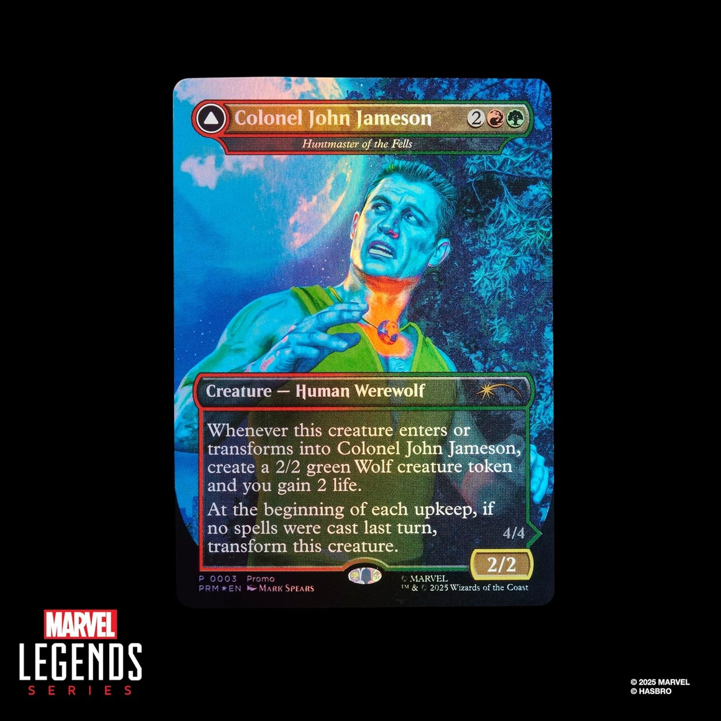 Marvel Legends Series Magic: The Gathering Man-Wolf, 6-Inch Spider-Man Action Figure Toy & Exclusive Foil Collectible Card Game Trading Card