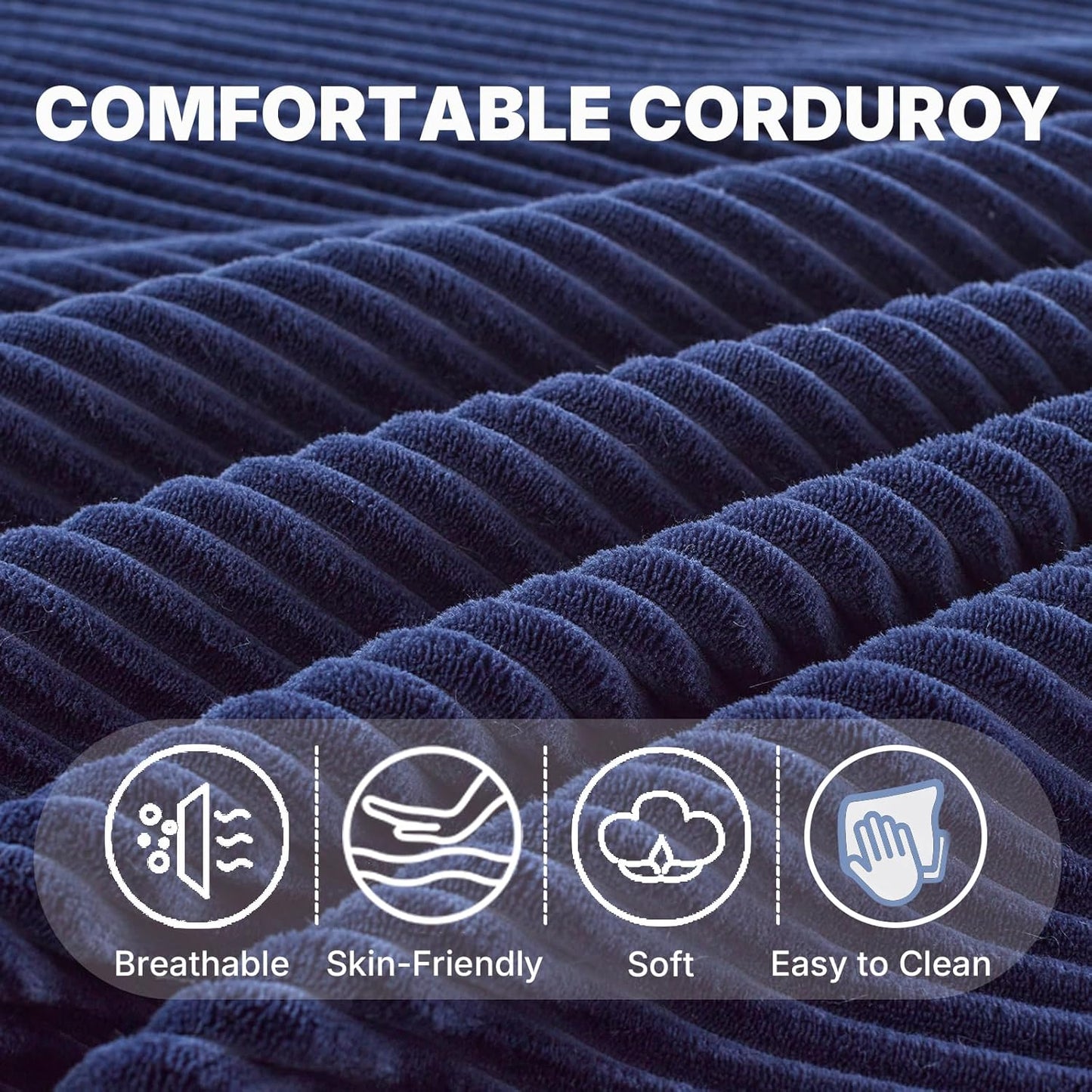 Giant Bean Bag Chair for Adults and Teens, Corduroy Large Bean Bag Chairs with Armrests, Adult BeanBag Sofa Couch Chairs with Filler, Comfy Reading Chair Floor Sofa for Gaming, Napping