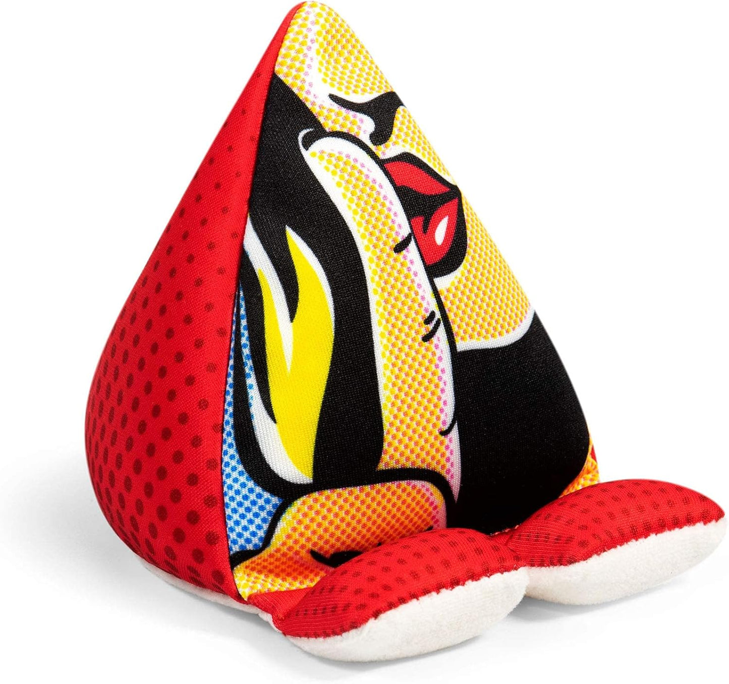 Gifts for Readers & Writers Phone Stand, Plusheez 2in1 Phone Holder & Screen Cleaner with Microfiber Cloth, Machine Washable Bean Bag Phone Accessories, Lips