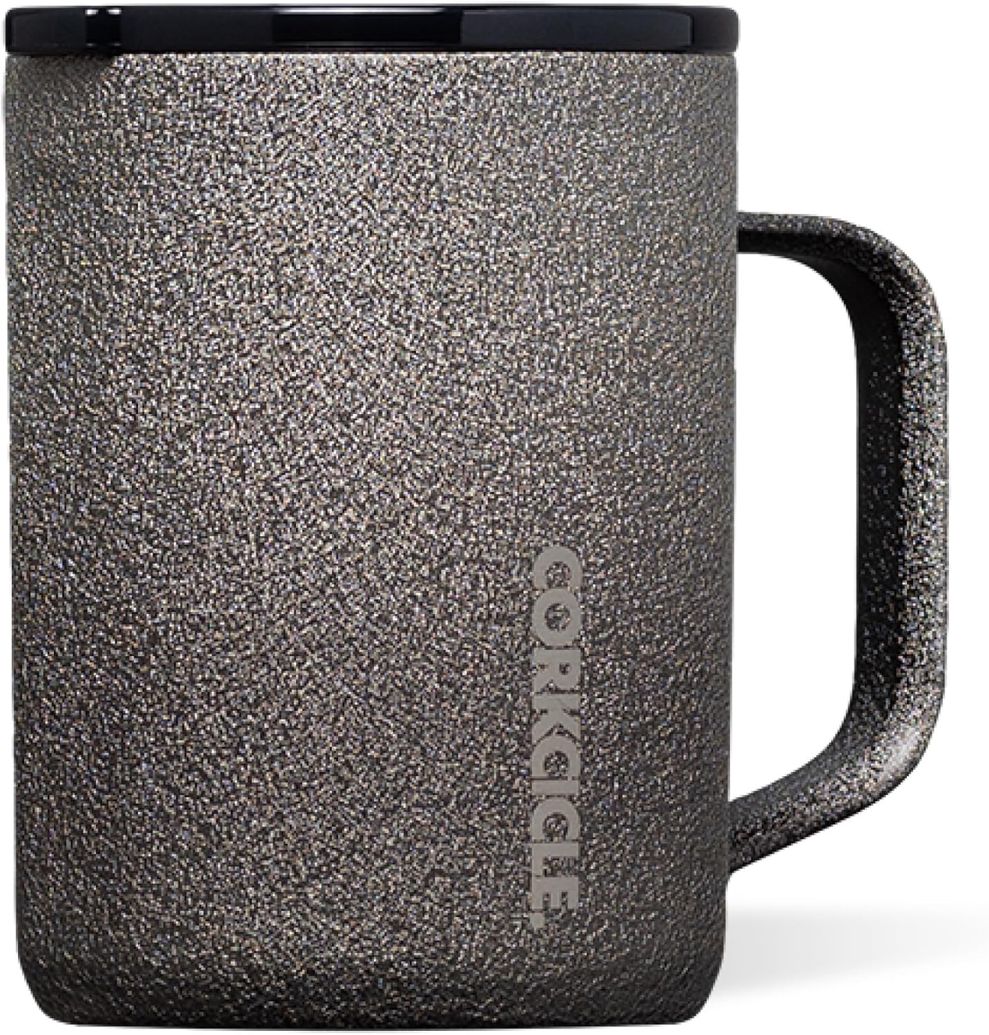 Corkcicle Classic Coffee Mug - Triple Insulated Stainless Steel for Travel - Shatter-Proof Lid - Keeps Drink Hot Over 3 Hours - Holiday Mug Gift - Great for Gifting Warmth - 16 oz - Steel Shadow
