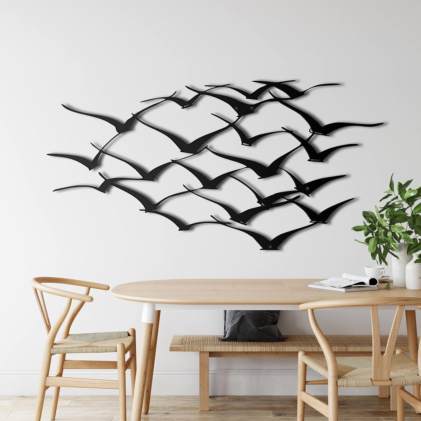 Metal Wall Decor, Cranes , Home Living Room Decor, Wall Sign, Metal Wall Art, Interior Decoration, Indoor Outdoor Hangings (75x39cm)