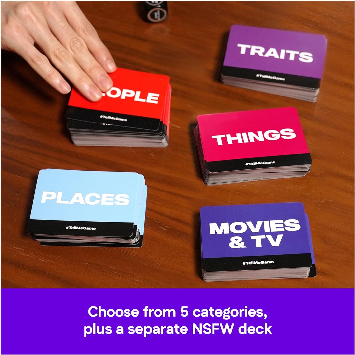 Spin Master Games, Tell Me Without Telling Me, 2025 Edition with New Cards, The Viral Adult Party Game for Friendsgiving, Adult Card Game, 4+ Players, for Ages 18 & Up