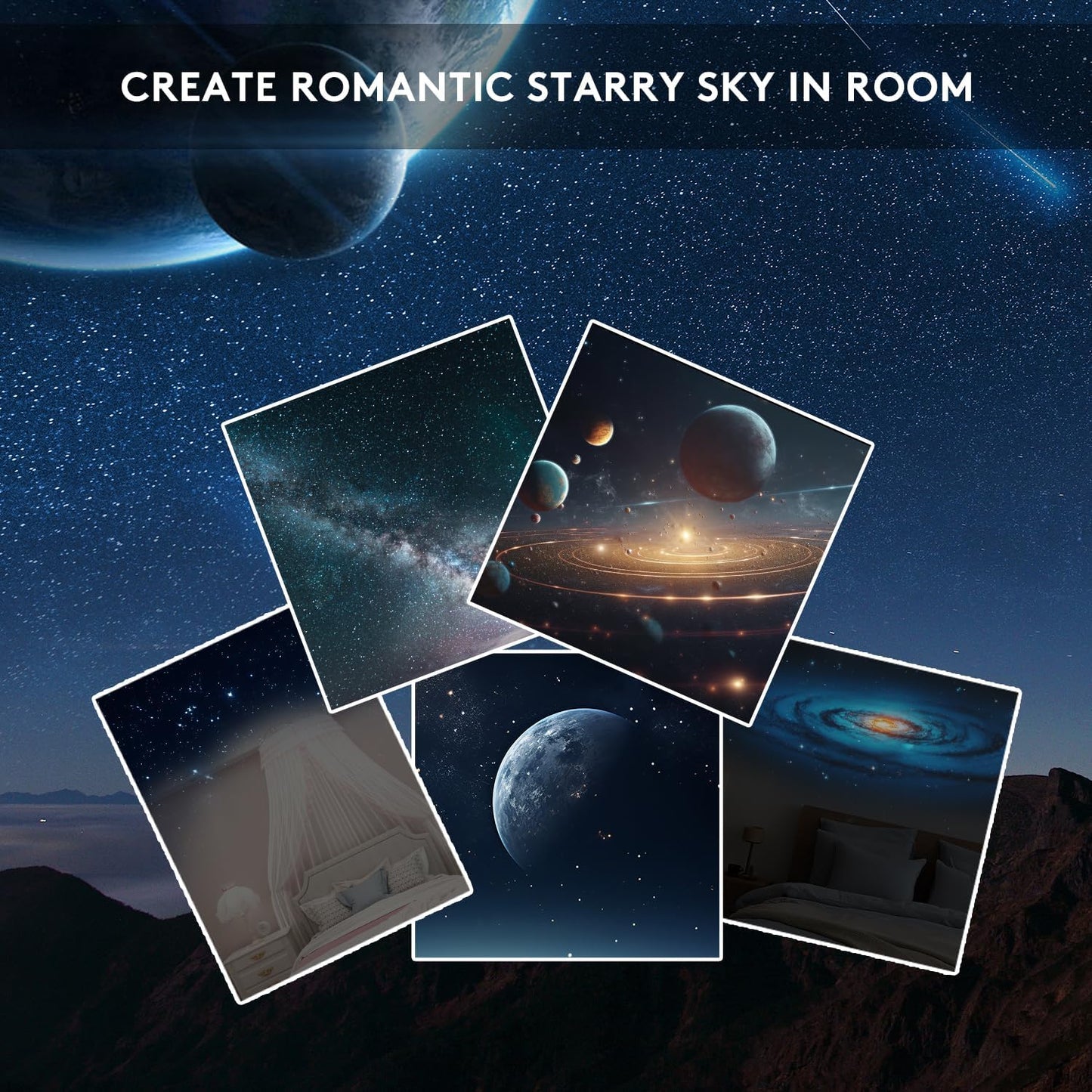Planetarium Galaxy Projector13 in 1, Galaxy Light with 360° Rotating, Space Projector Nebula Star Night Light for Kids Adults Bedroom Ceiling Decor, Home Theater, Holiday Gift