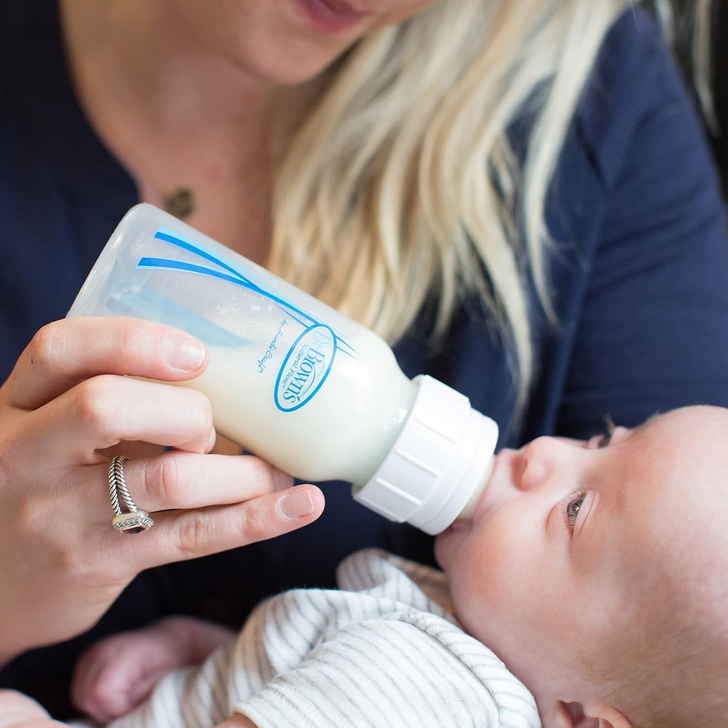 Dr. Brown's Specialty Feeding System Starter Kit, Narrow Baby Bottles, Infant-Paced Feeding Valve, Oral Feeding Solution for Infants with Cleft Lip, Tongue Tie, Lip Tie, 0m+