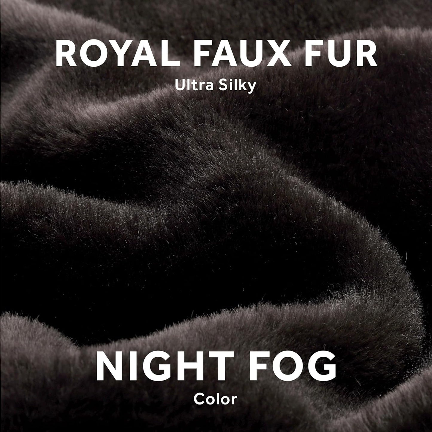 Sunbeam Royal Faux Fur Night Fog Heated Personal Throw / Blanket, Cozy-Warm, Adjustable Heat Settings