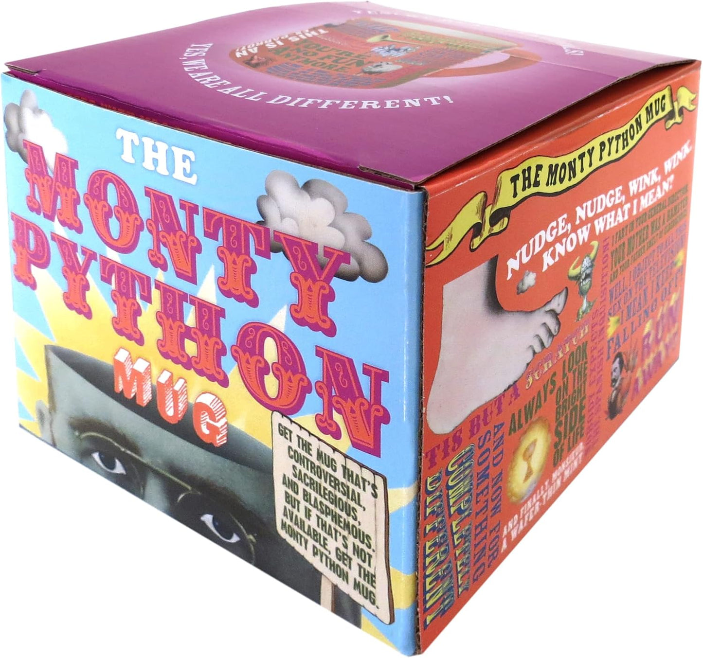 The Unemployed Philosophers Guild Monty Python Quotes Coffee Mug - Famous Lines from Flying Circus, Holy Grail, and More, Comes in Gift Box, 14 oz