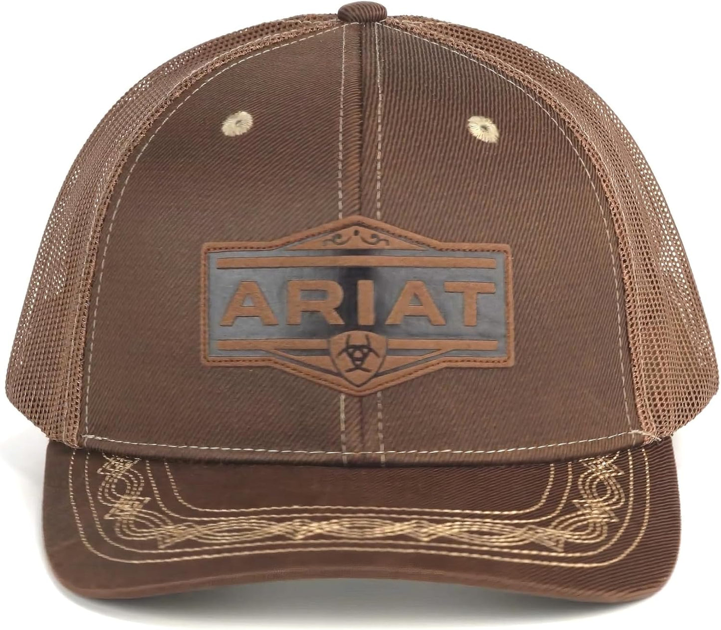Ariat Men's Black Red Gray Mesh Hat