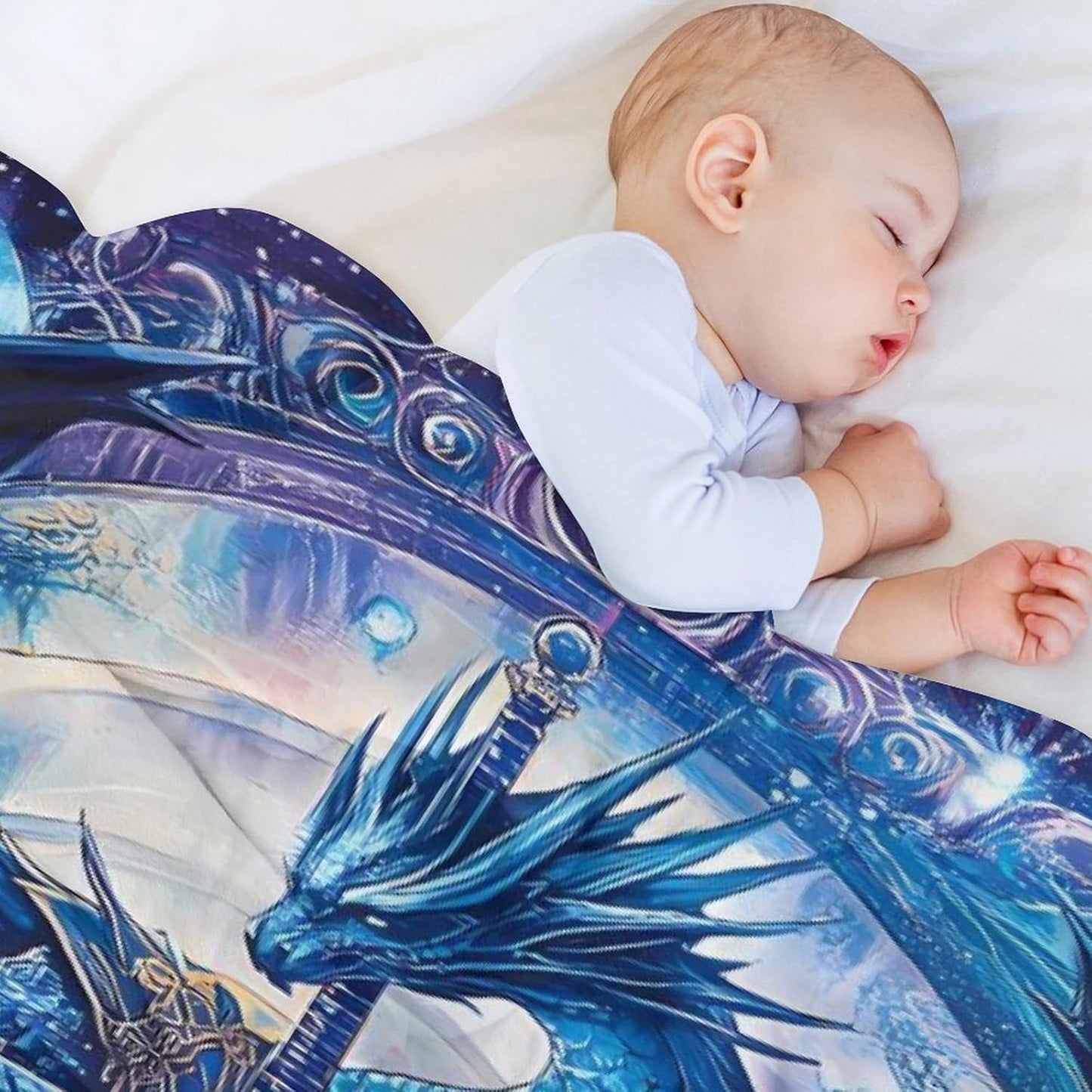 Dragon Dragonsword Throw Blanket for Couch Bed Plush Cozy Fuzzy Flannel Blanket for All Season 30"x50"