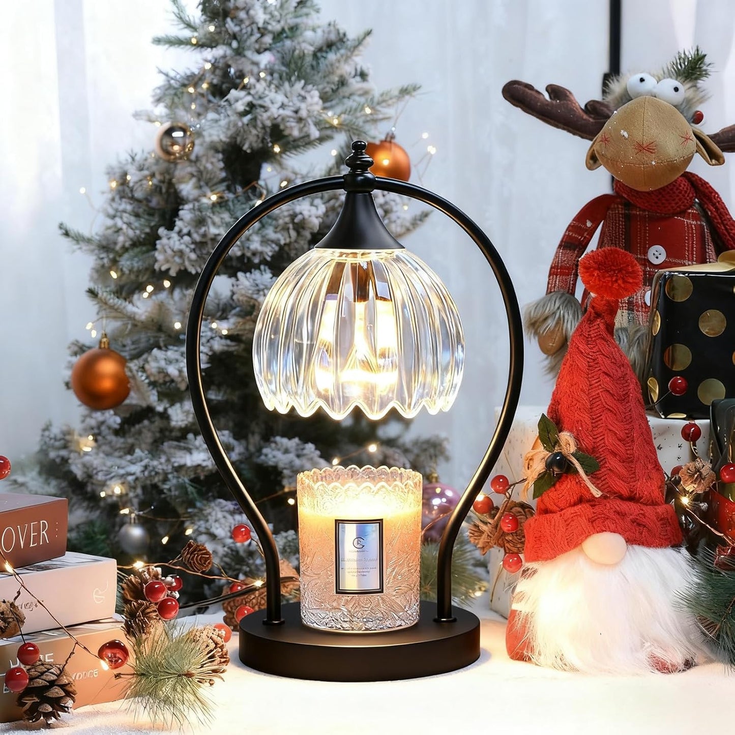 Candle Warmer Lamp with Timer Dimmer - Candle Warmer for Jar Candles - Plug in Wax Melt Warmer Unique Birthday Gifts for Women Mom House Warming Gifts New Home Room Decor