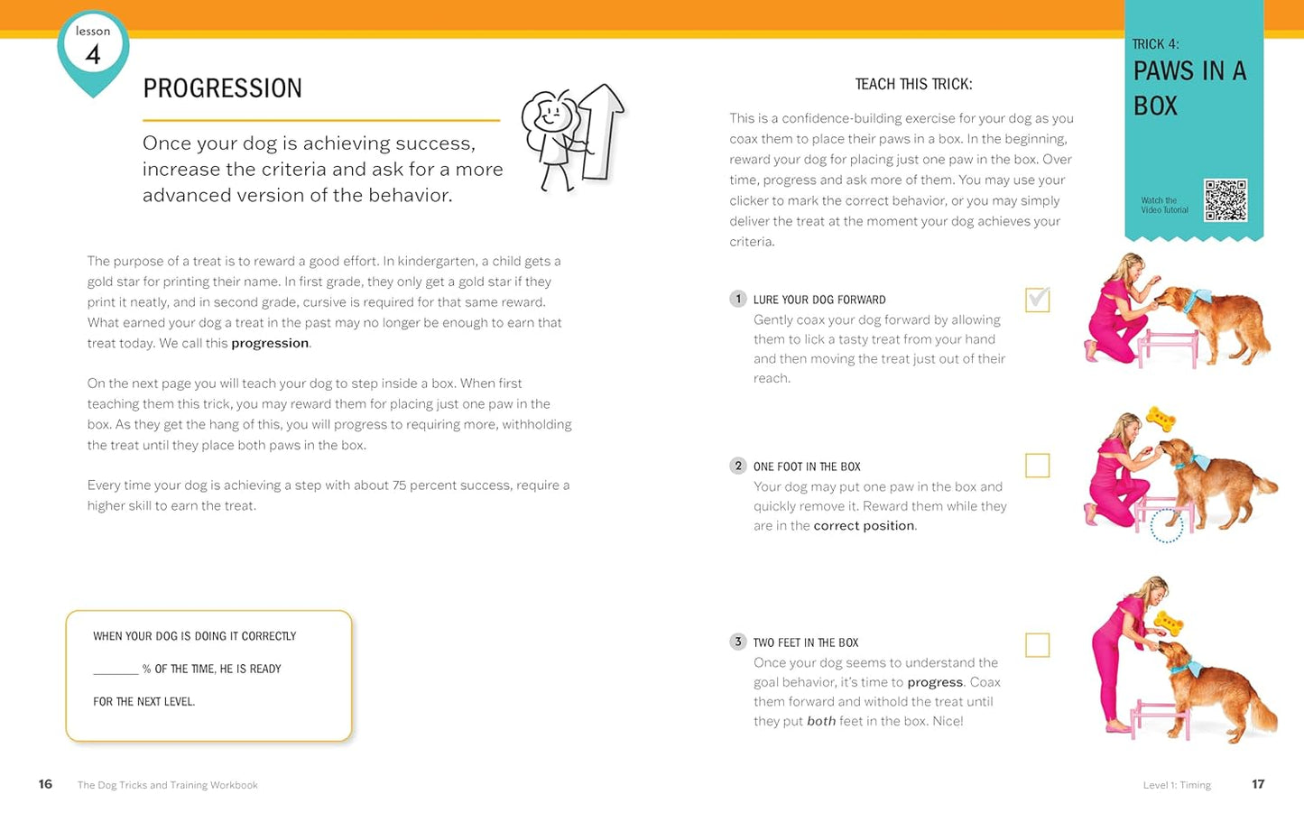The Dog Tricks and Training Workbook, Revised and Expanded: A Step-by-Step Interactive Curriculum to Engage, Challenge, and Bond with Your Dog