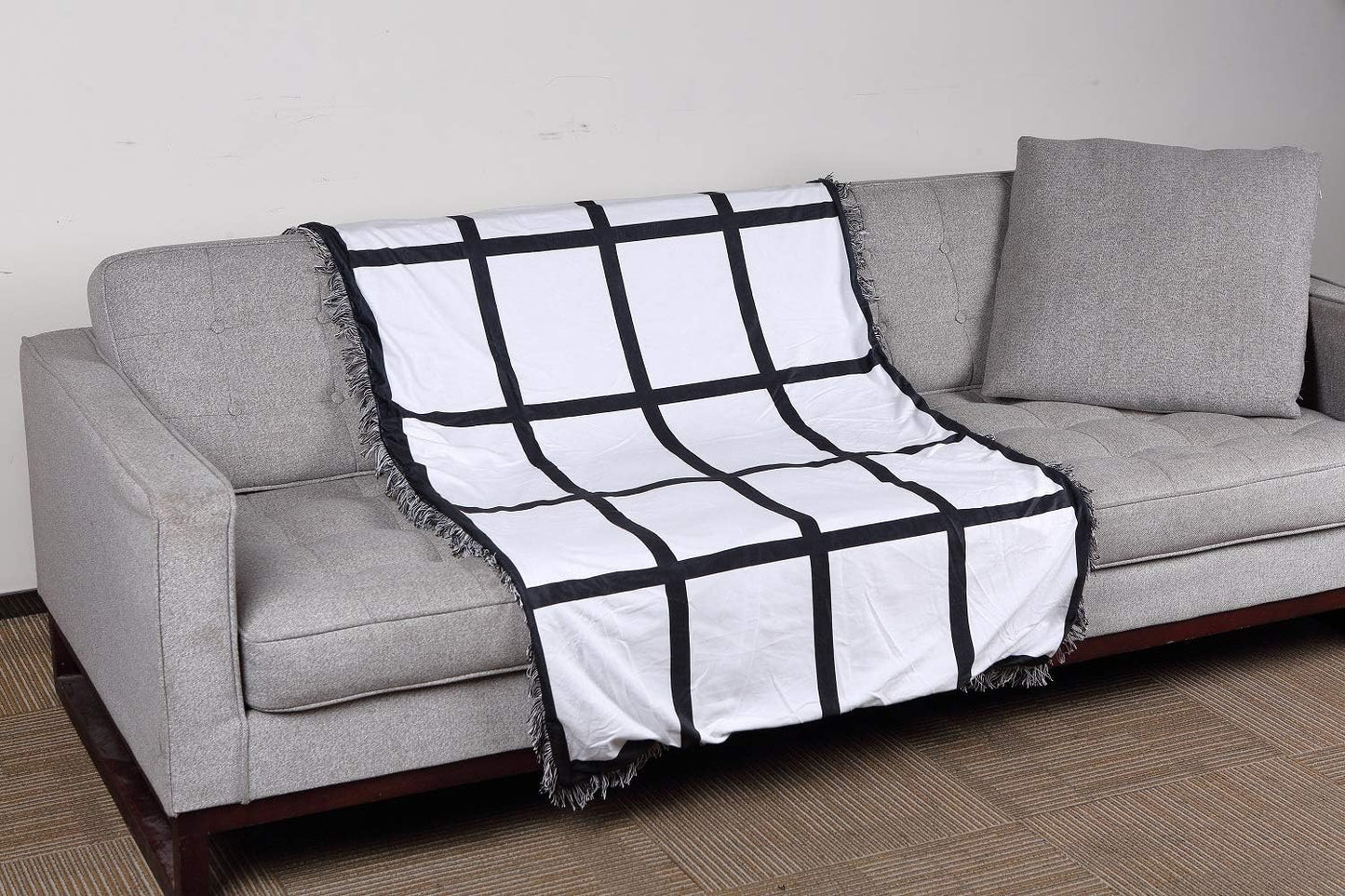 Zeloyaut 1 Pack 40"X60" Sublimation Blank Throw Blanket for Heat Press, Baby Printed Blanket, Velvet and Polyester Made, Custom Personalised Sublimation Photo with 20 Panel