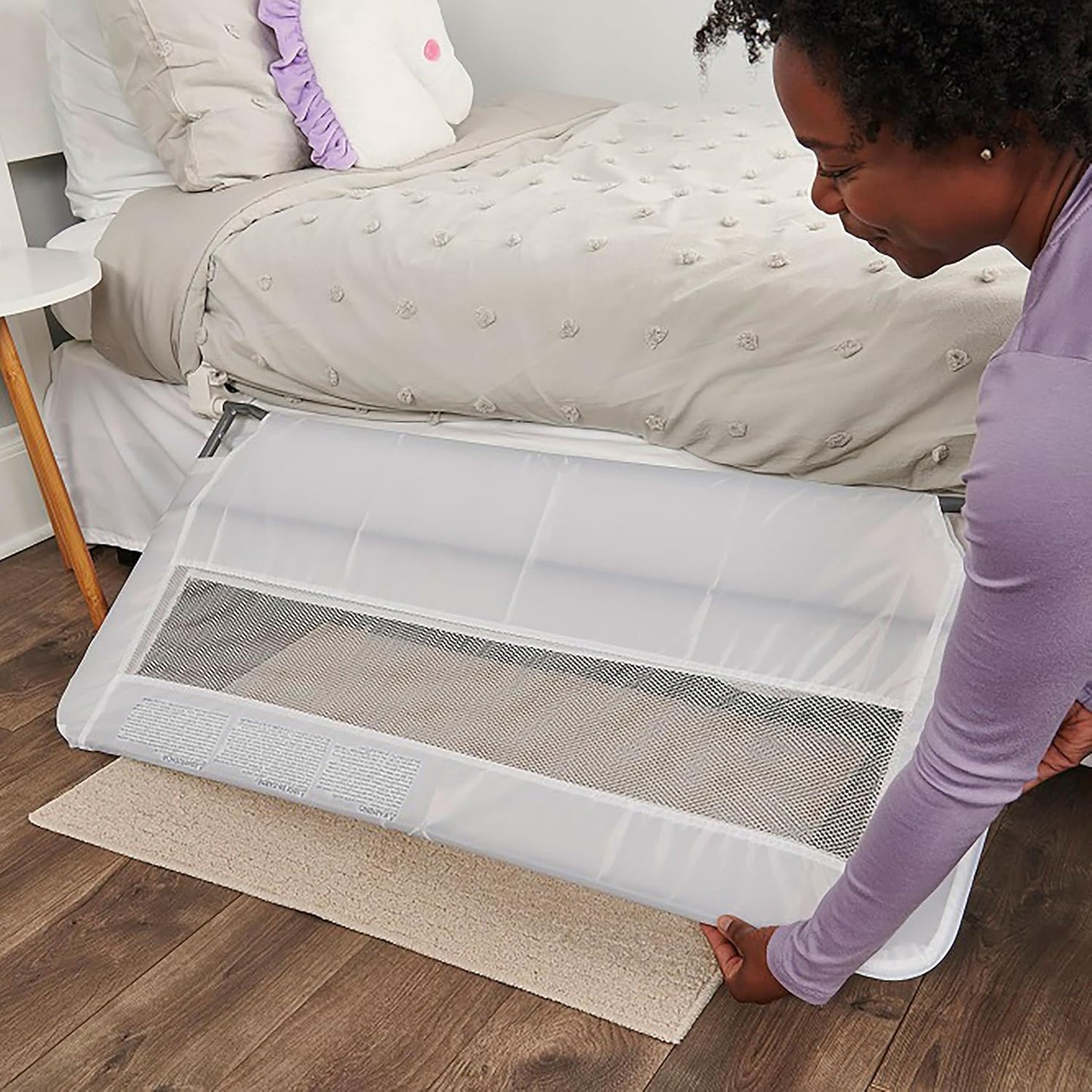 Regalo Safety Swing Down Bed Rail Guard for Toddlers, 43" Bed Safety Rail with Patented Gap Guard, Toddler Bed Rail Fits Twin, Full & Queen Beds, Guard Rail for Kids Bed, American Designed & Owned