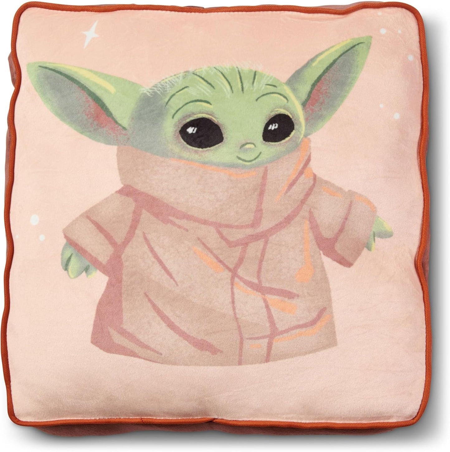 Northwest Star Wars - The Mandalorian Cloud Stretch Pillow and Silk Touch Throw Blanket Set, 14" Pillow, 40" x 50" Blanket, Little Force