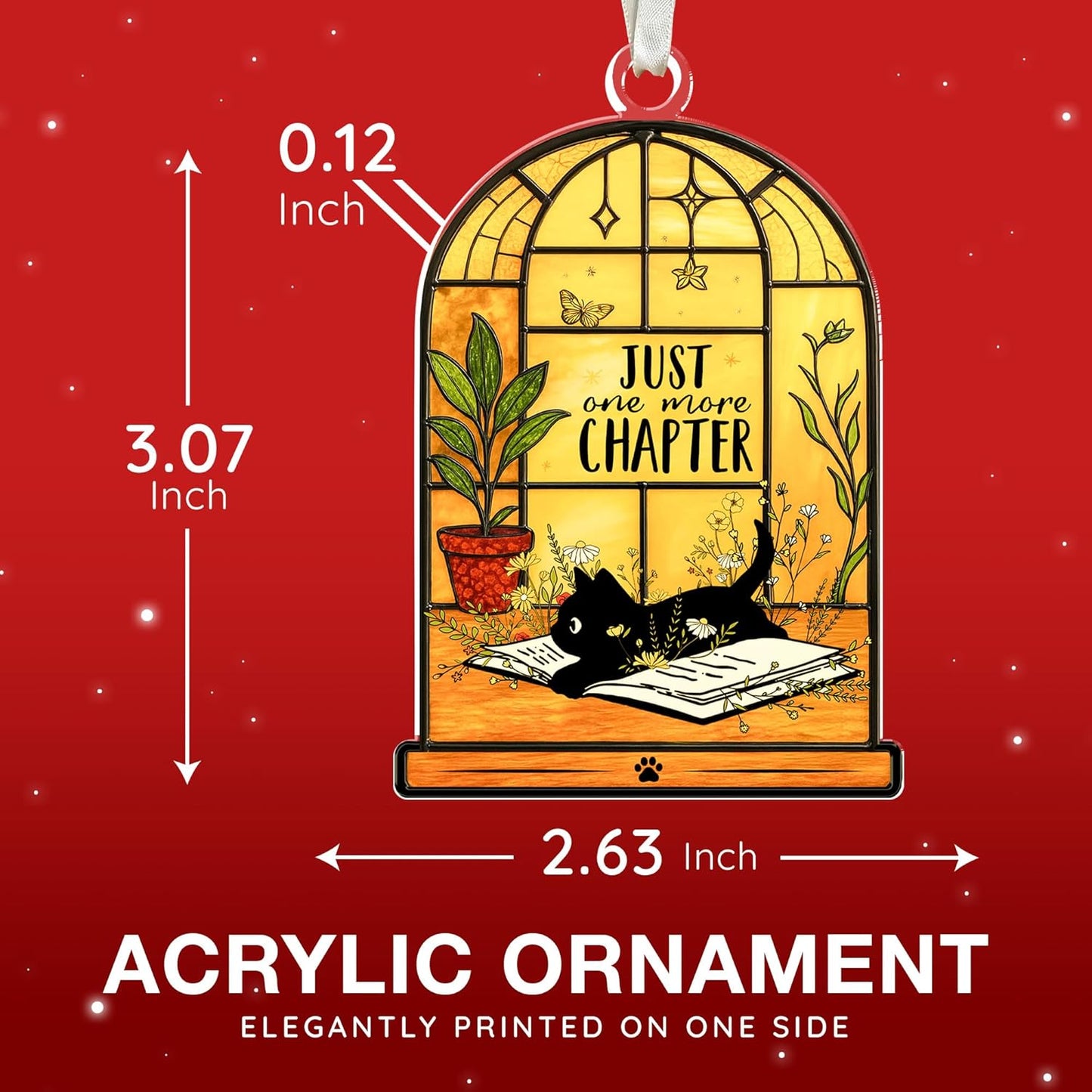 Book Ornament - Gifts For Book Lovers, Books Ornaments For Christmas Tree, Bookish Gift For Women, Gift For Readers book Lovers Women, Books Club Ornaments, Ideas Gifts For Readers, Bookworm's Present