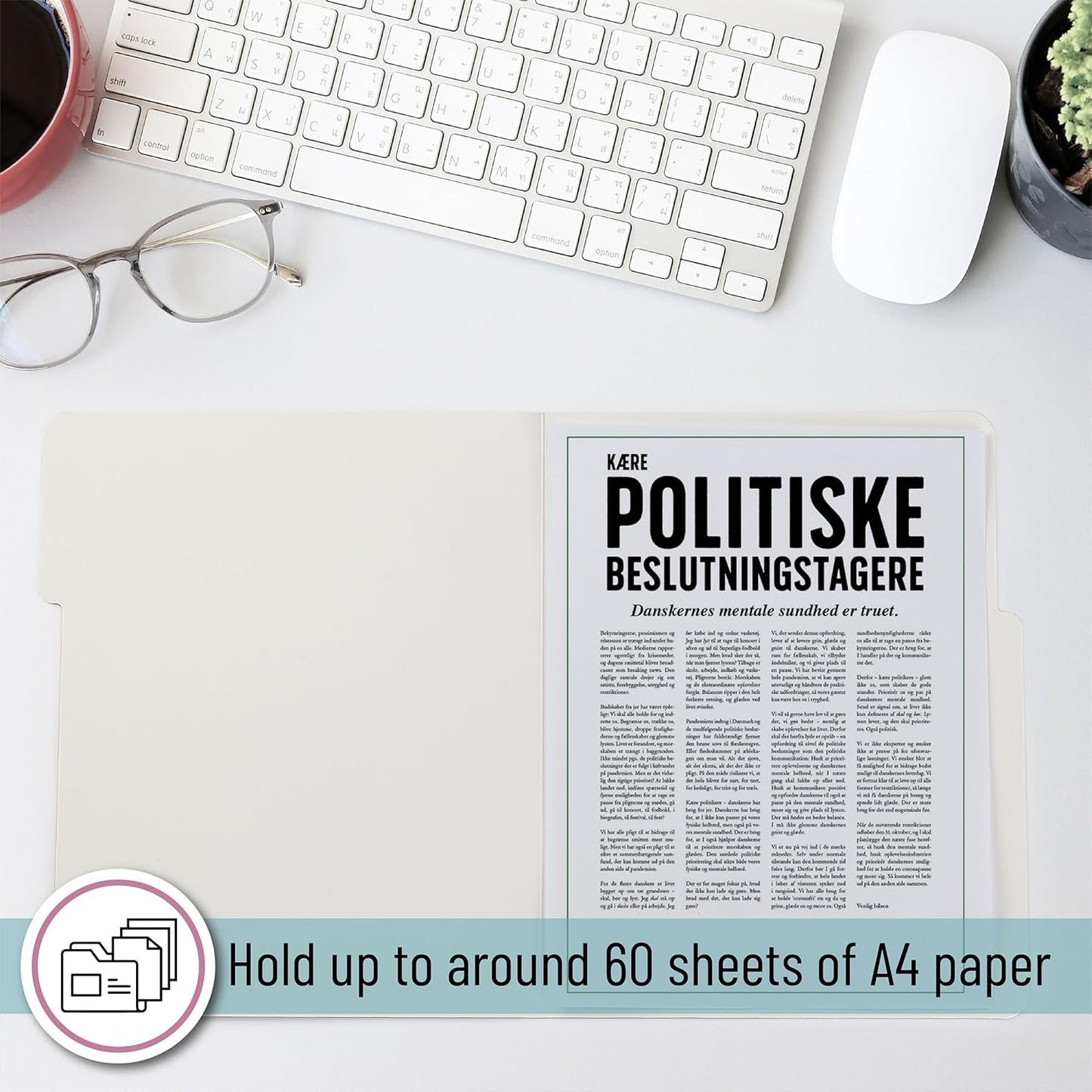 Mr. Pen- File Folders, 18 Pack, Morandi Colors, 1/3-Cut Tab, File Folders Letter Size, Colored File Folders, Office File Folder