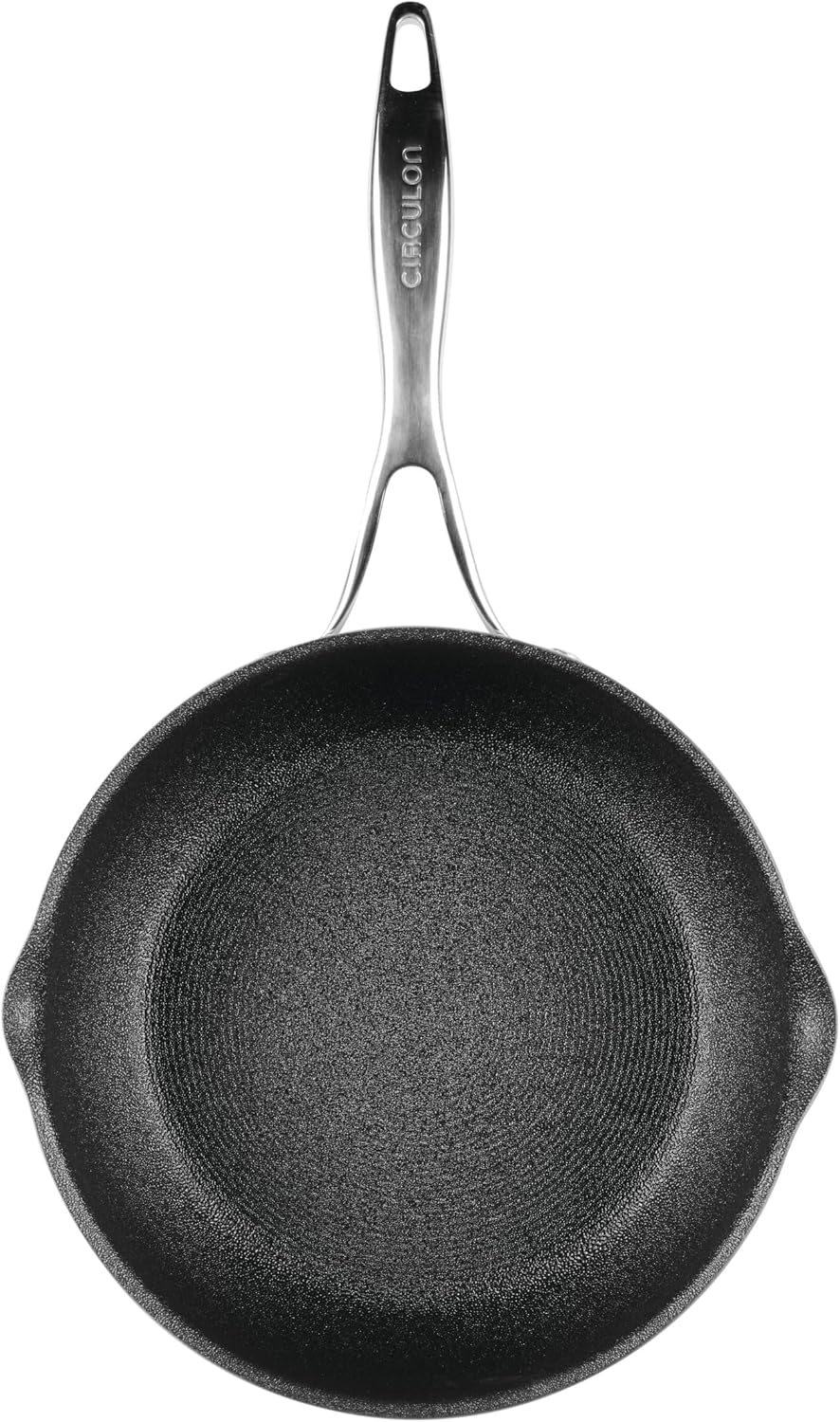 Circulon Infinity Pan with ScratchDefense Nonstick Cookware, Induction Suitable, Dishwasher Safe with Multipurpose Tool Holder and Lid, 9.5 Inch (3.2-Quart), Multipan, Metal Utensil Safe - Platinum