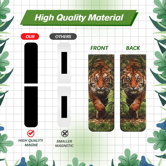 30 Pcs Animal Magnetic Bookmarks for Kids, Cute Wild Animal Bookmarks for Book Lovers, Boys Girls Magnet Page Clip Marker Multiple Patterns for Kids Students Reading School Library Supplies