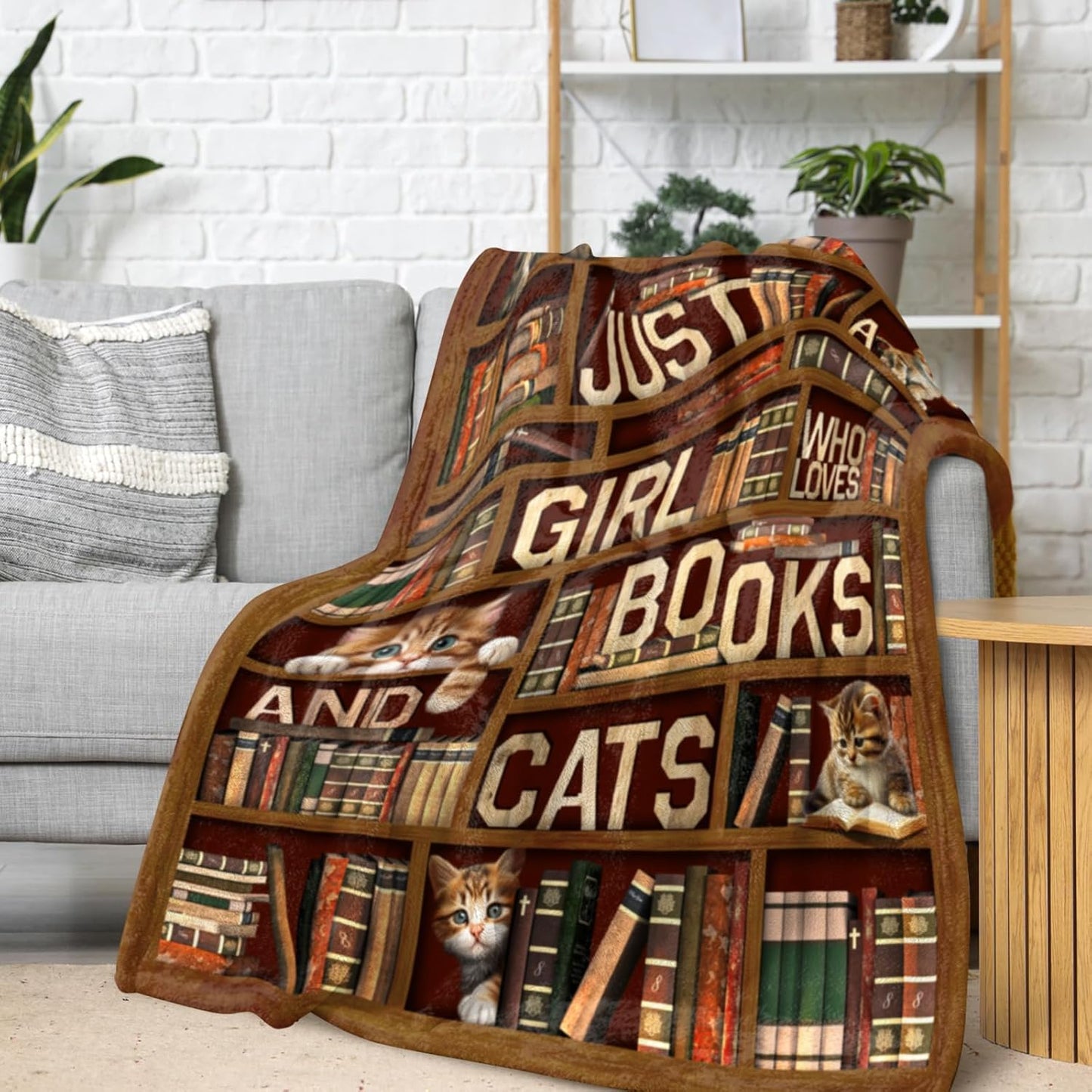 Book Lovers Gifts Blanket - Librarian Gifts Throw Blanket - Book Club Gift for Reading Lover Bookish - Literary Gift Ideas - Best Bookworm Blankets on Birthday Christmas Graduation 50x60 Inch