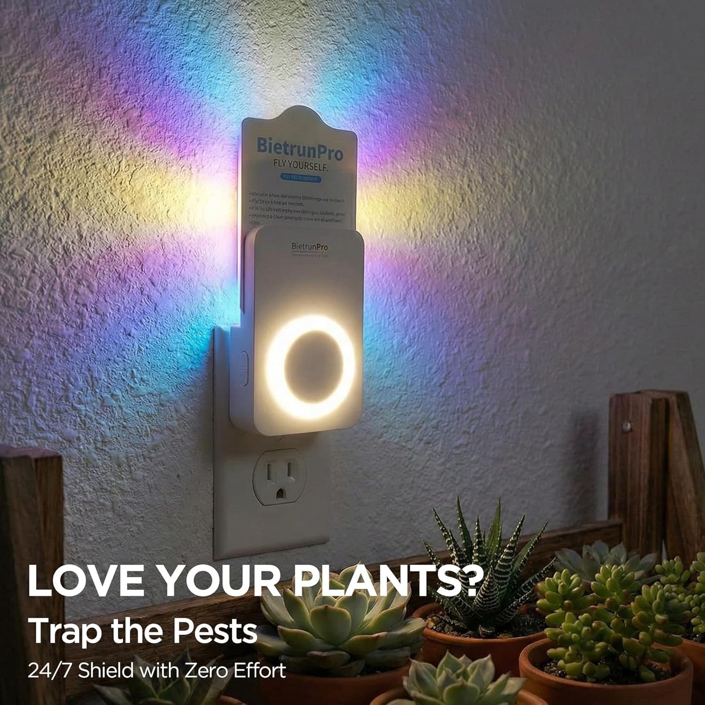2 Flying Insect Traps+10 Refill Cartridges, 2026 2nd Gen, UV/Blue/Yellow Light Plug in Fly Trap & Indoor Bug Catcher for Gnats, No-Mess Bug Zapper, House & Fruit Flies, 7 * 24hrs Pest Control