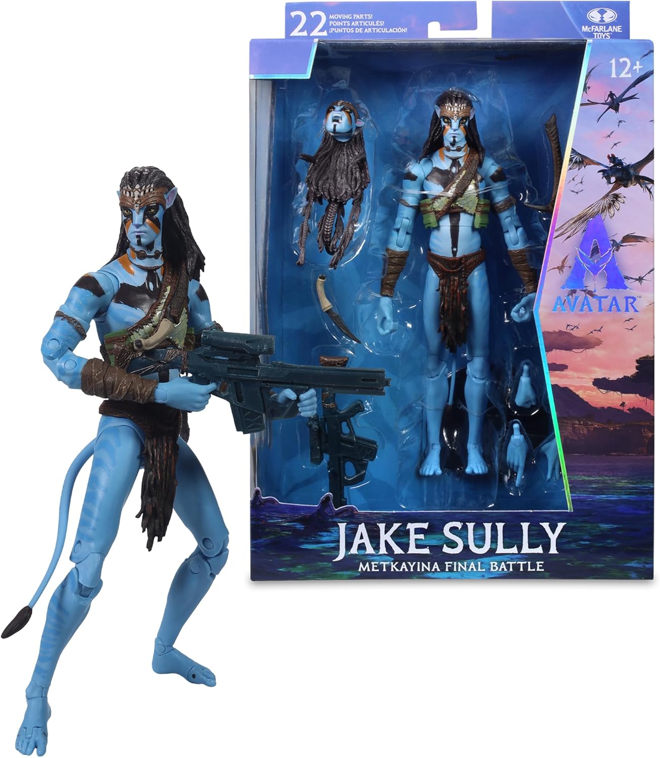 McFarlane Toys- Avatar: Fire and Ash Jake Sully (Metkayina Final Battle) 7in Action Figure McFarlane Collector Edition