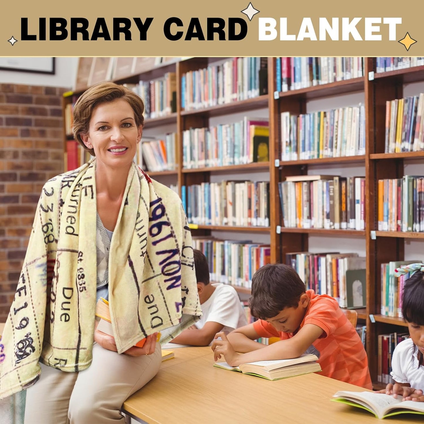 Buryeah Teacher Appreciation Gifts for Women Book Blanket Mothers Day Blanket Librarian Gifts for Teacher Mom Women Readers Bookworms Library Present