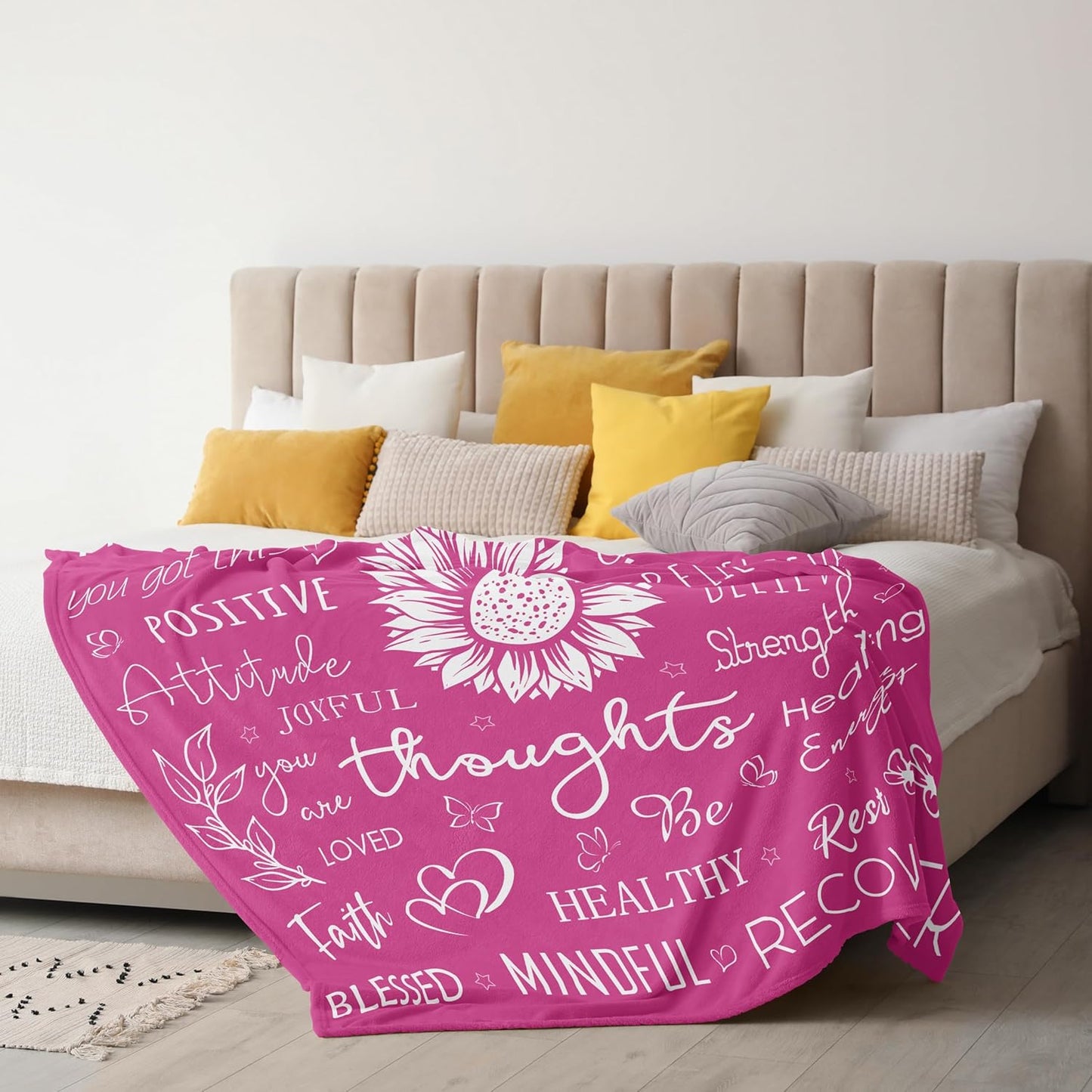Xutapy Get Well Soon Gifts for Women After Surgery, Inspirational/Relaxation Gifts, Spiritual/Motivational/Chemotherapy Must Haves for Women, Breast Cancer Gifts, Hug Blanket 60’’X50’’