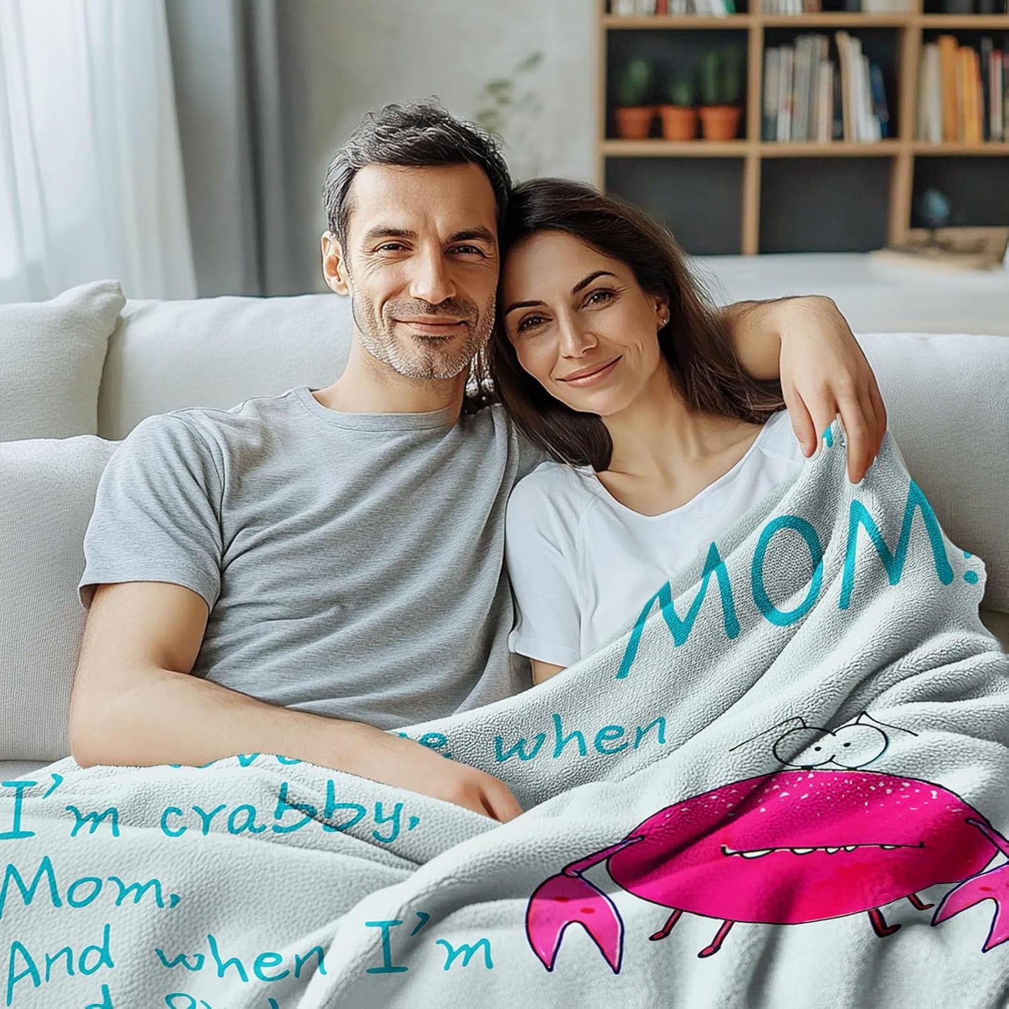 Gifts for Mom, Birthday Gifts for Mom from Daughter, Mother Gifts for Mothers Day Christmas Valentines Day, Soft Throw Blanket from Son for Sofa Couch 50" x 60"