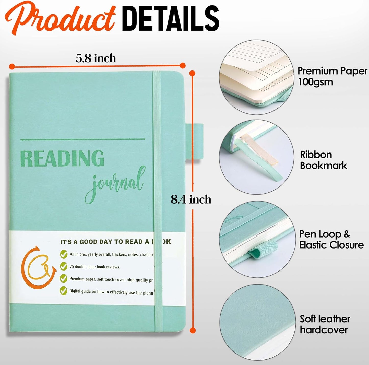 Reading Journals for Book Lovers, Book Tracker Journal, Book Review Journal, Reading Journal for Book Tracking, Book Journal for Book Lovers