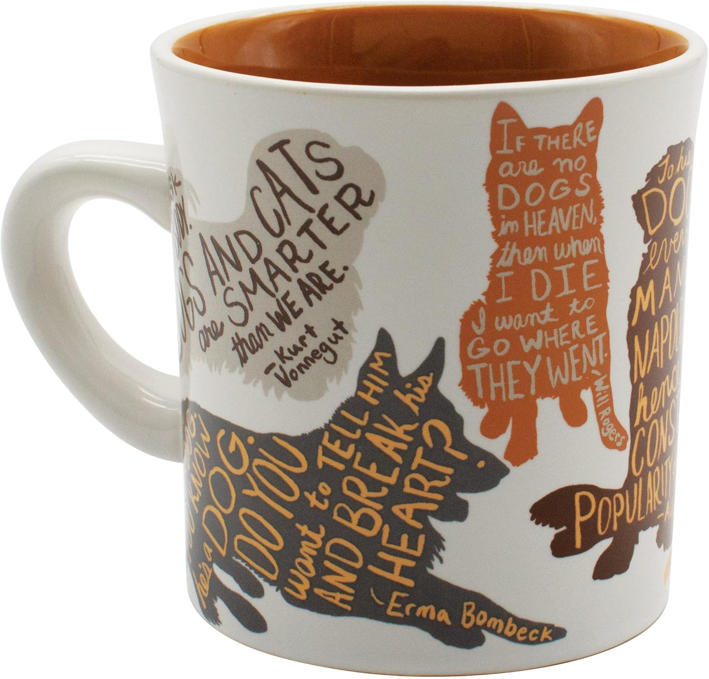 The Unemployed Philosophers Guild Literary Dog Mug - Dog Quotes From Famous Writers Authors and Other Canine Lovers, Comes in Fun Gift Box, 12 oz.