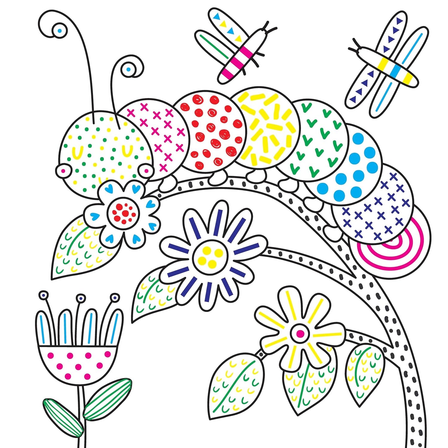 Easy and Fun Paint Magic with Water: Garden Bugs and Friends (Happy Fox Books) Paintbrush Included - Mess-Free Painting for Kids Ages 4-7 to Create Pictures of Ladybugs, Butterflies, Snails, and More