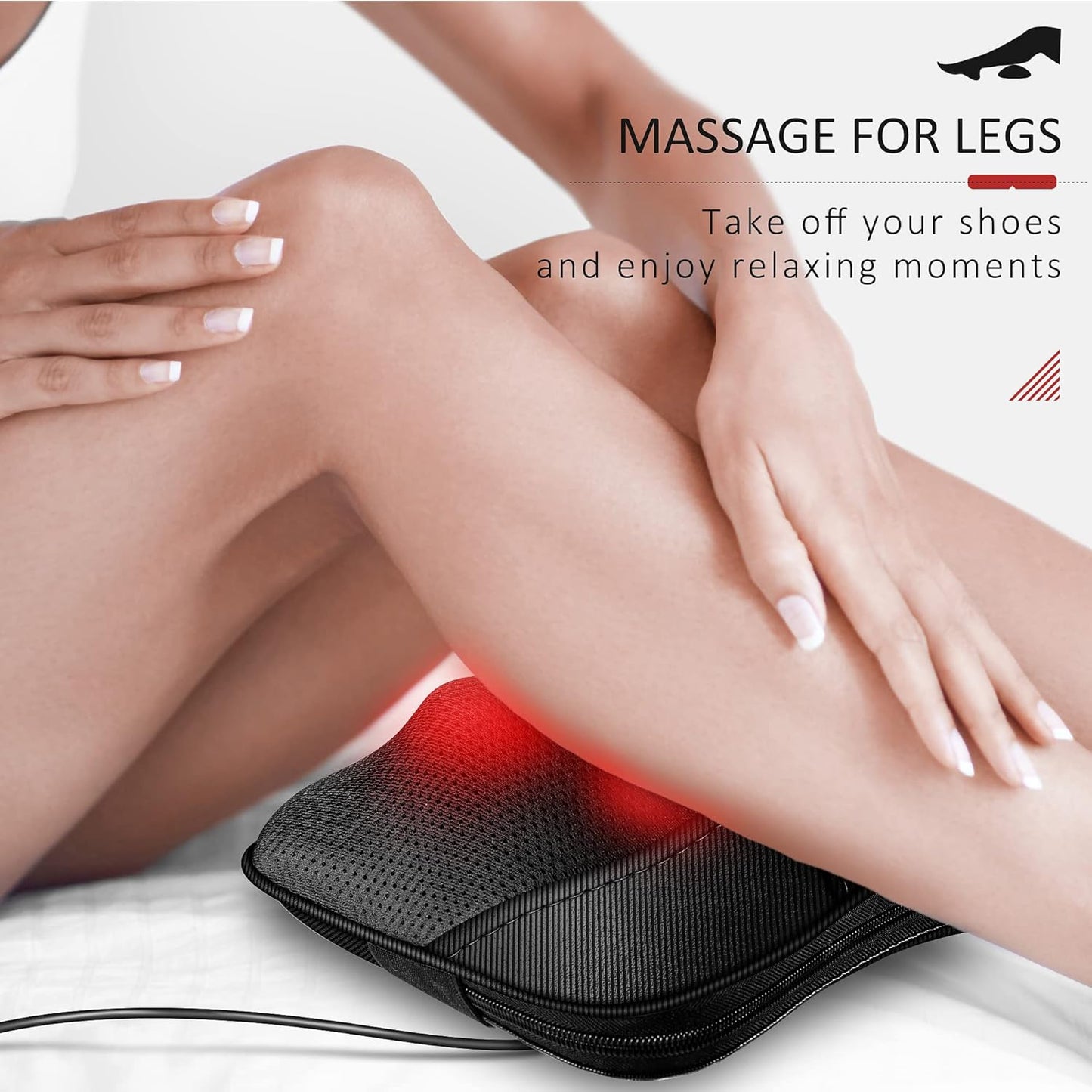 VIKTOR JURGEN Mothers Day Back Massager Kneading for Neck, Shoulder and Foot, Shiatsu Massage Pillow with Heat, Relaxation Gifts for Women/Men/Dad/Mom/Christmas/Fathers Day