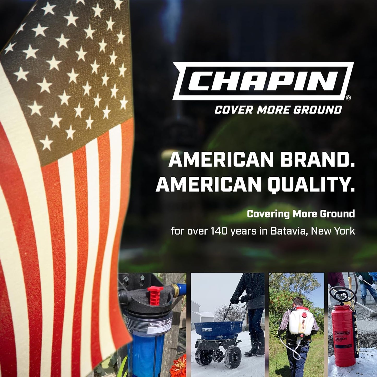 Chapin 6-9479: Deluxe 1-Way Shutoff Hose Connection, Fits Standard Garden Hoses, Metal and Plastic Construction with Shut-Off Valves, Leak-Free, High Volume Water Flow for Landscaping and Outdoor Use