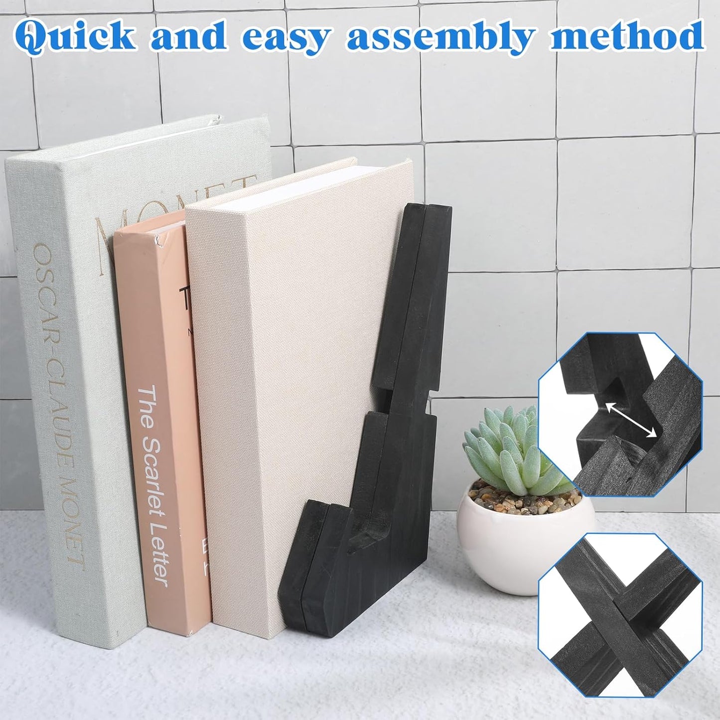 Cookbook Stand for Kitchen Counter, Wooden Recipe Book Holder Under Cabinet Cookbook Holder for Kitchen Counter Decor, Rustic Cook Books Holders Stand Multifunctional Display