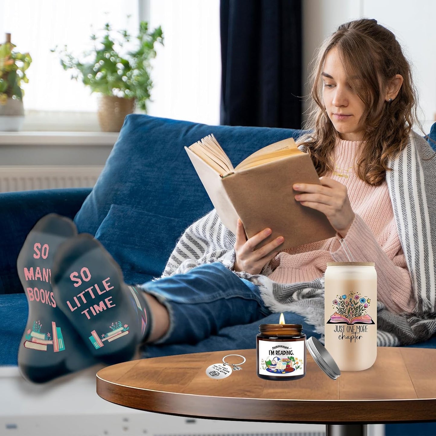 9 PCS Book Lovers Gifts for Women, Bookish Gifts for Readers, Librarians, Bookworms, Book Themed Gifts, Mothers Day, Birthday Gifts, Christmas Gifts for Book Reading Lovers, Girl Friend, Women
