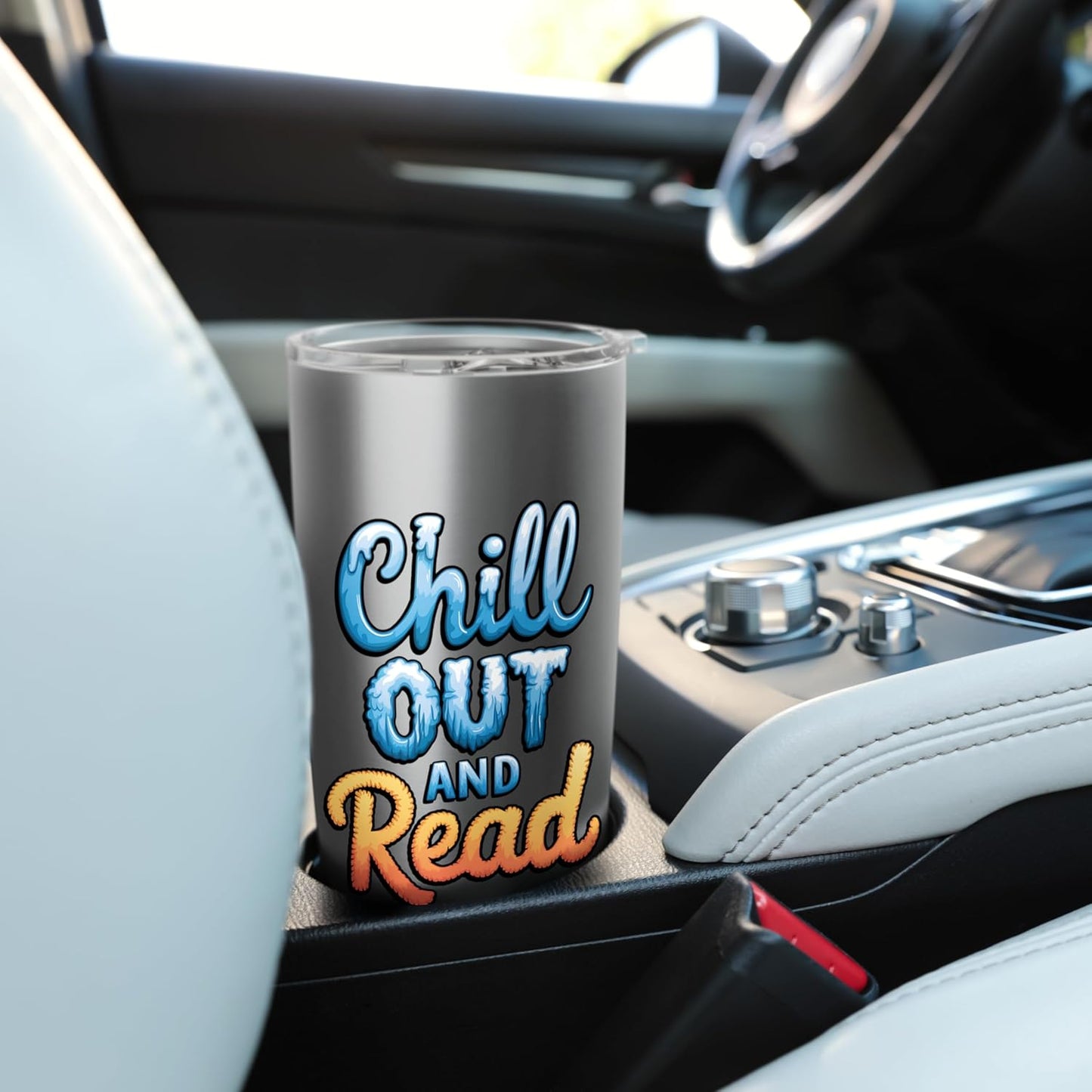 Chill Out and Read: Perfect for Book Lovers Stainless Steel Insulated Tumbler