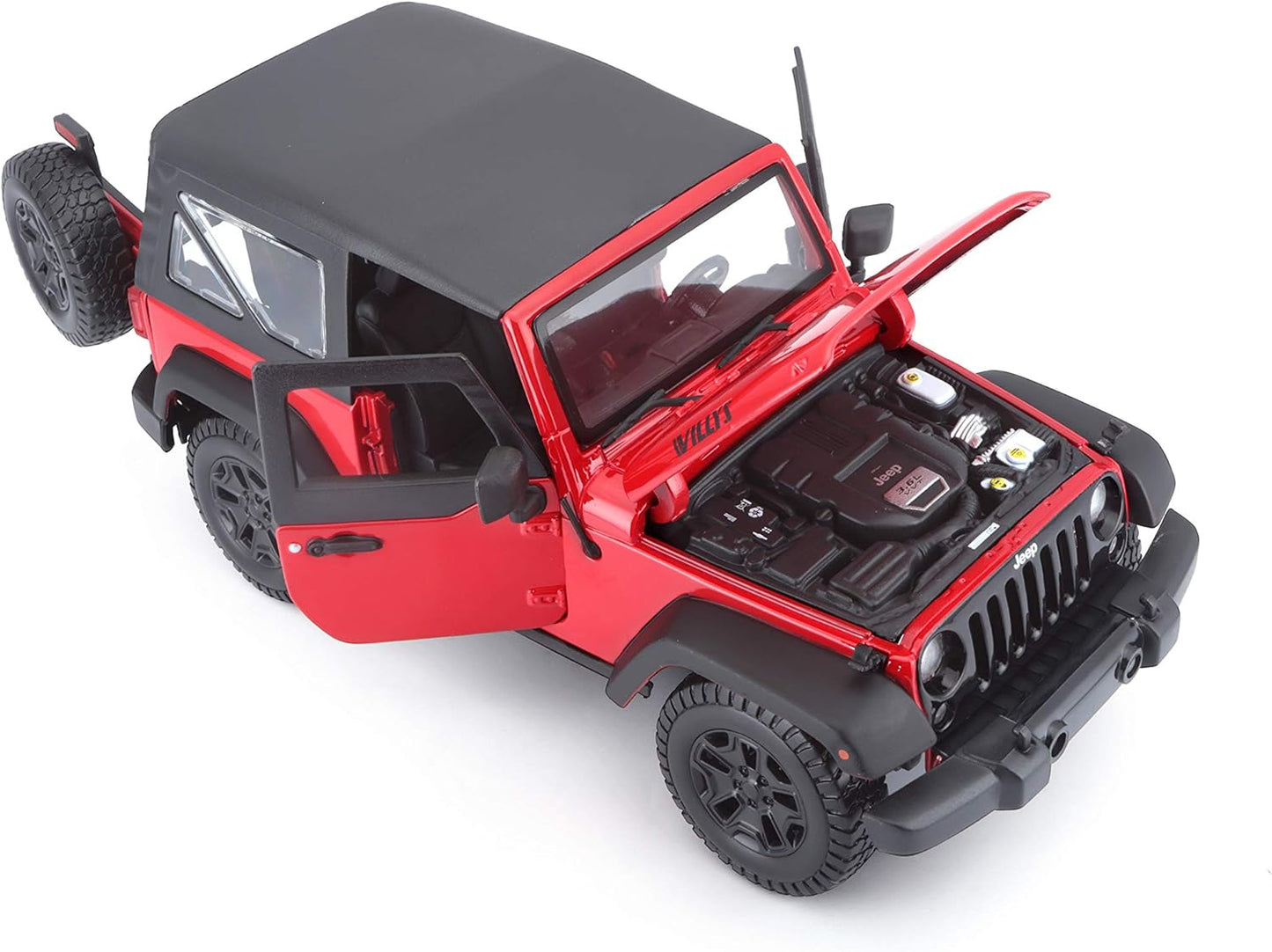 Maisto 1:18 2014 Jeep Wrangler Diecast Vehicle (Colors May Vary)