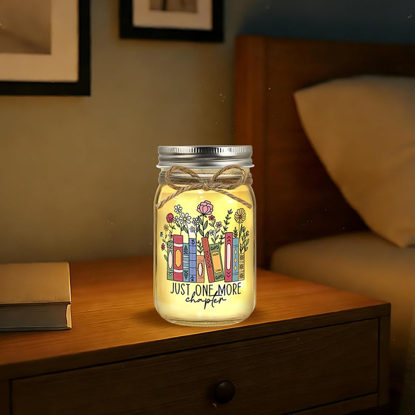 Book Lovers Gifts for Women Bookish Gifts for Readers Reading Lovers Bookclub Member Book Themed Accessories Reading Present for Librarian Mason Jar