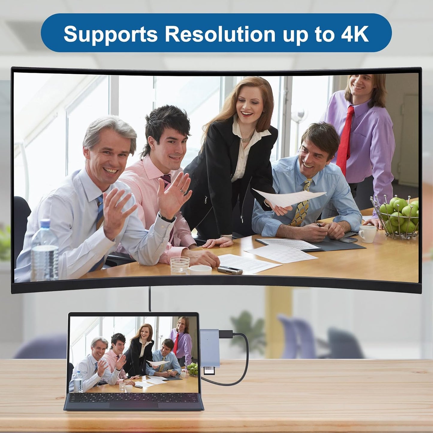 USB 3.0 Surface Pro 6/Pro 5/Pro 4 USB Hub Docking Station 4K HDMI Hub Adapter, SD & TF/Micro SD Memory Card Reader, 4K@30Hz HDMI Port Converter Accessories for Surface Pro 6/5/4
